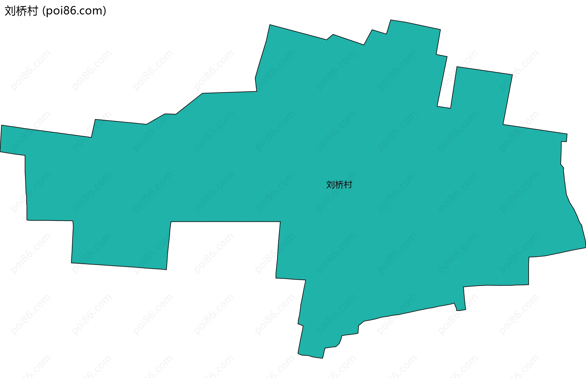 刘桥村边界地图