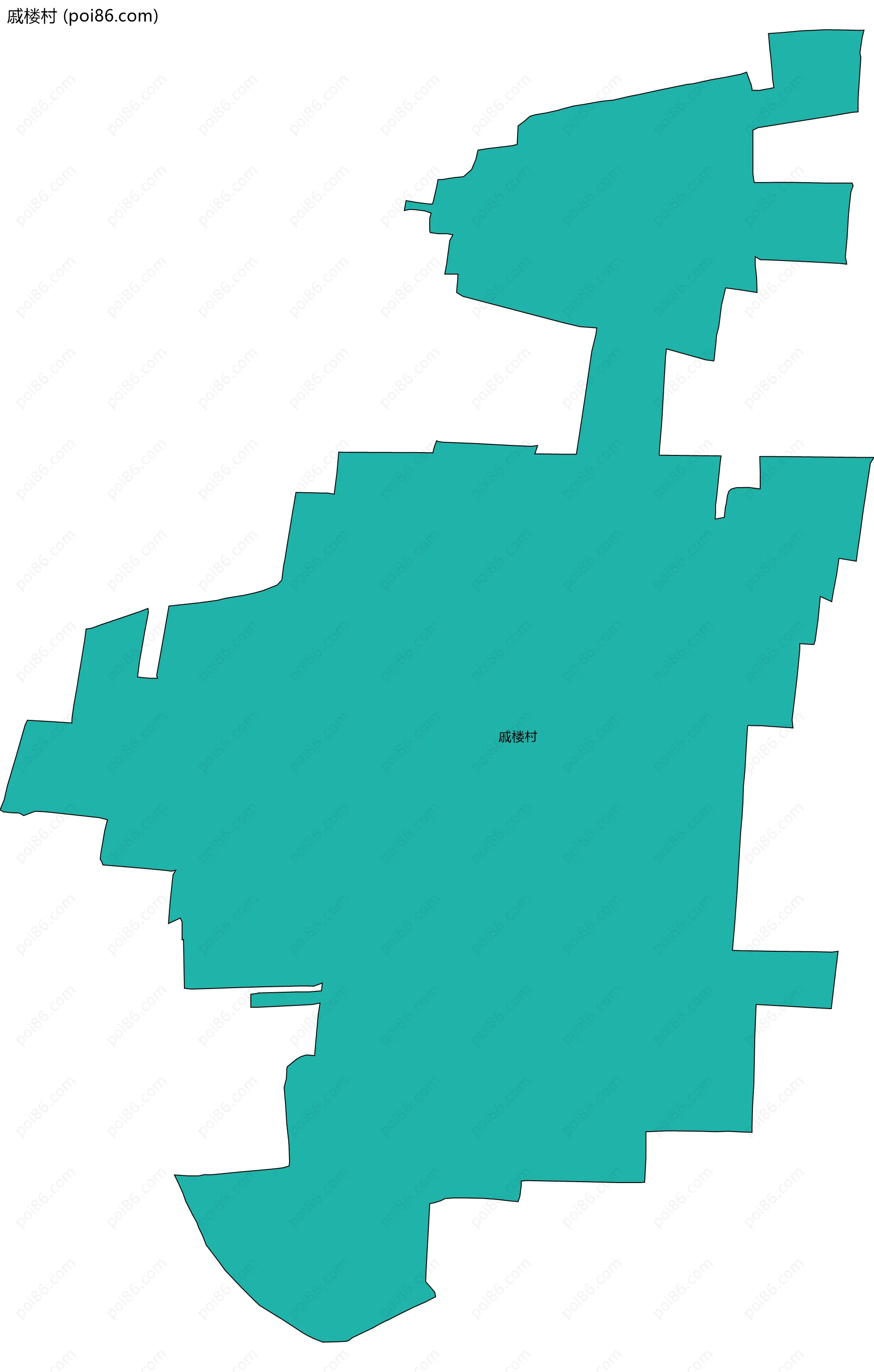 戚楼村边界地图