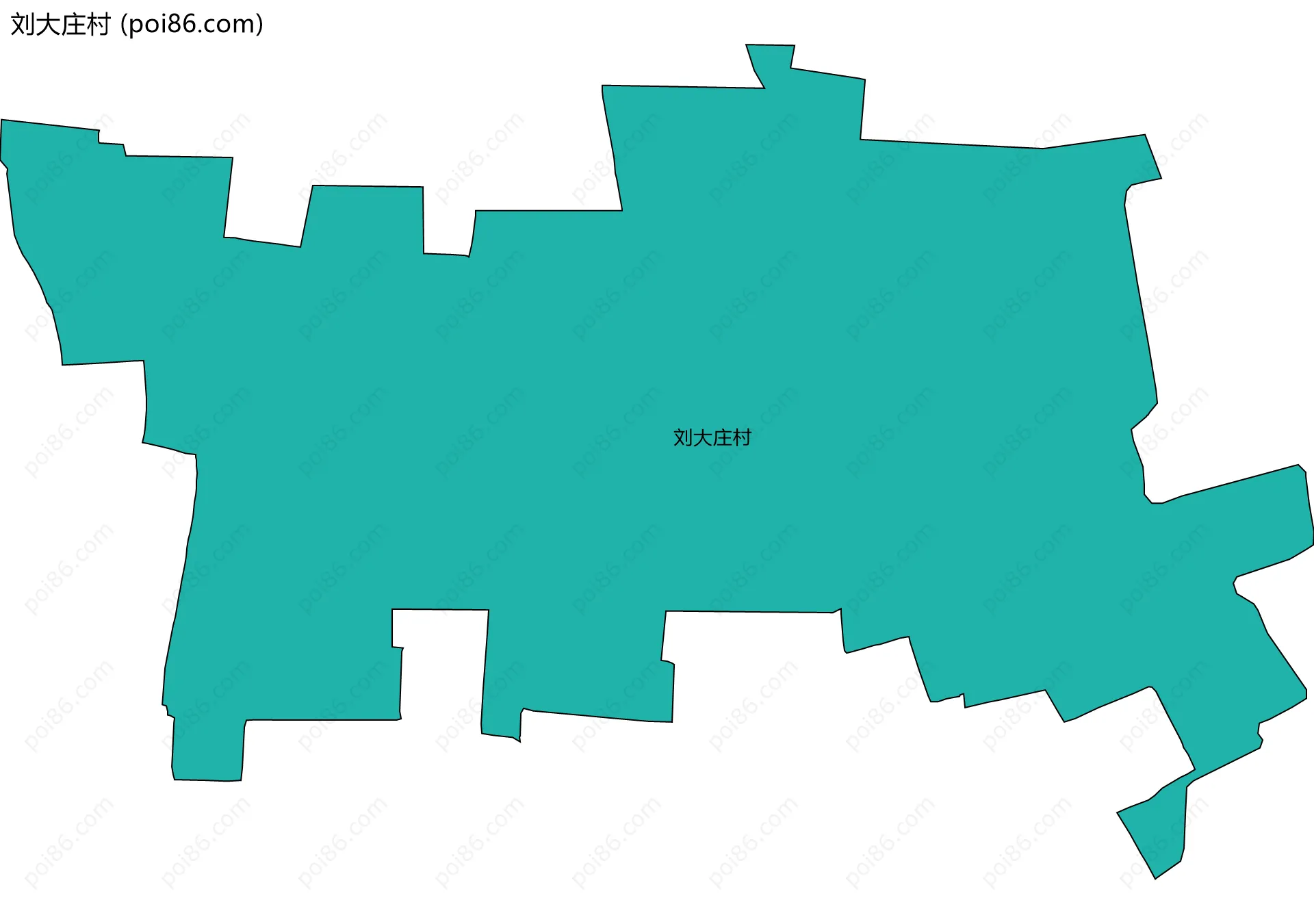 刘大庄村边界地图