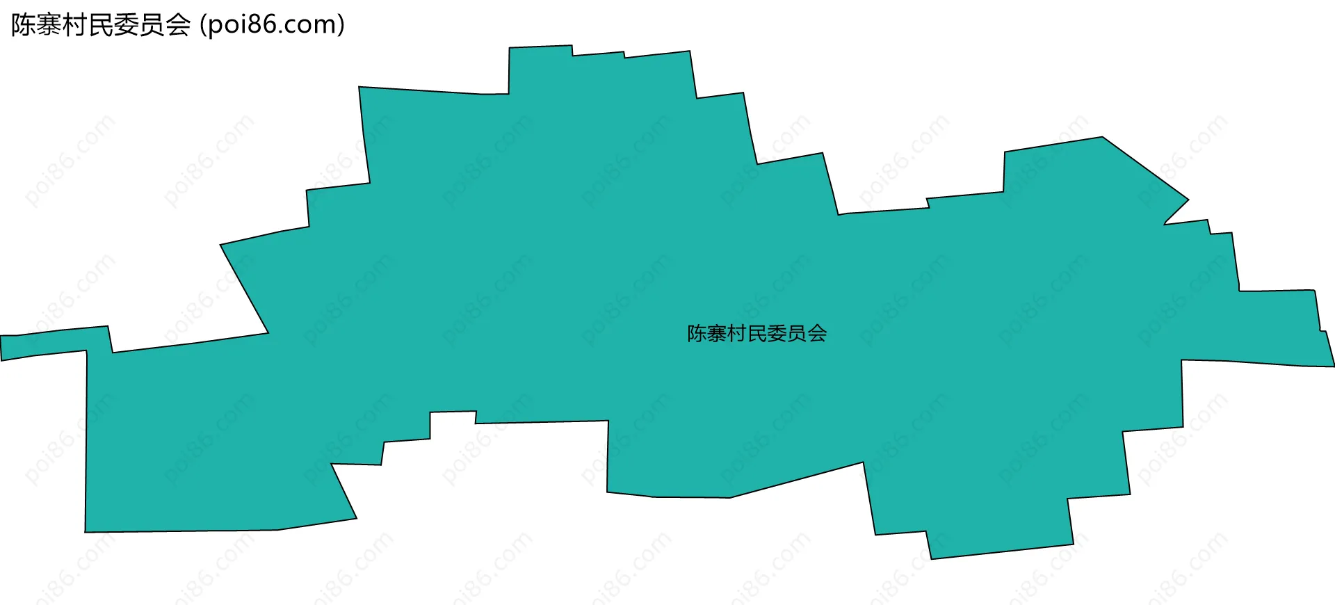 陈寨村民委员会边界地图