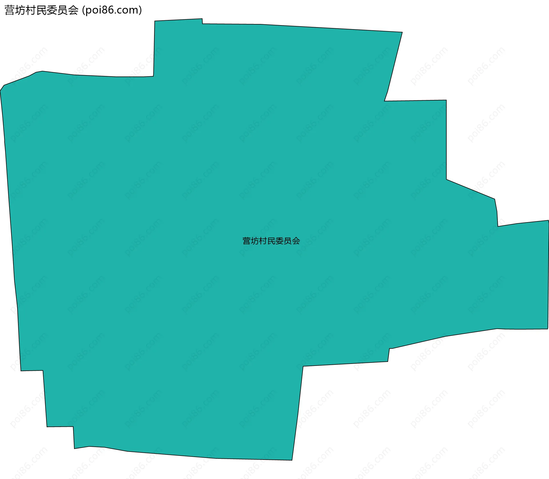 营坊村民委员会边界地图