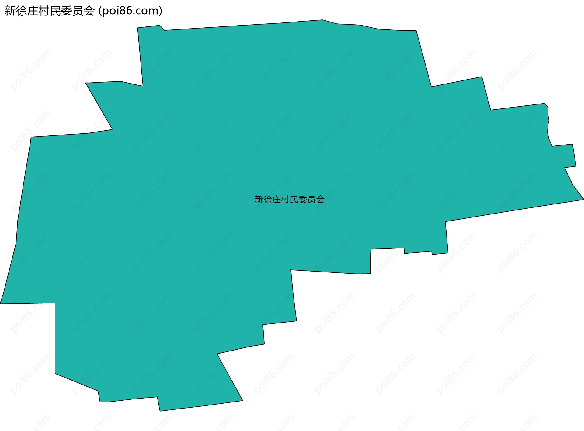 新徐庄村民委员会边界地图