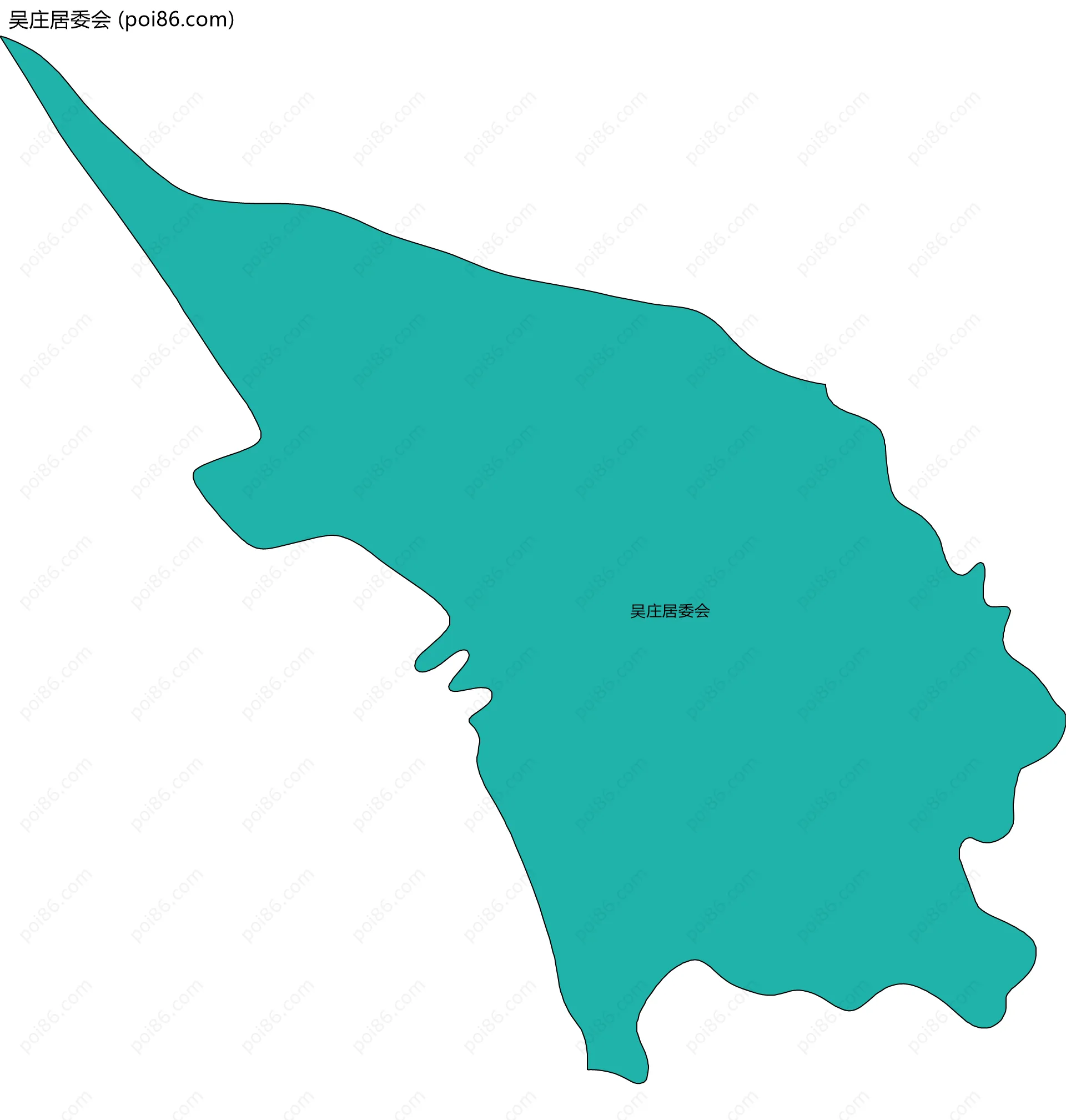 吴庄居委会边界地图