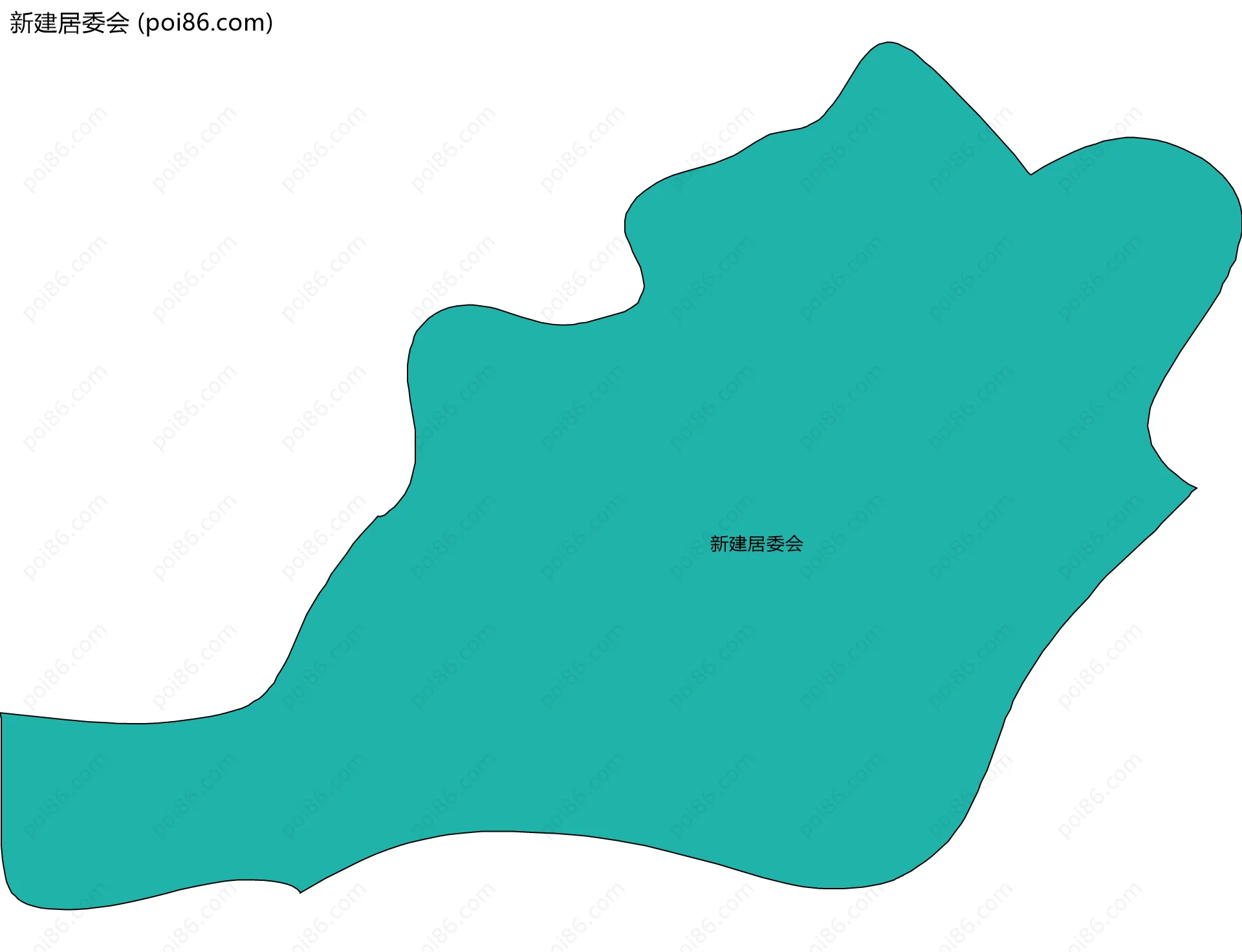 新建居委会边界地图