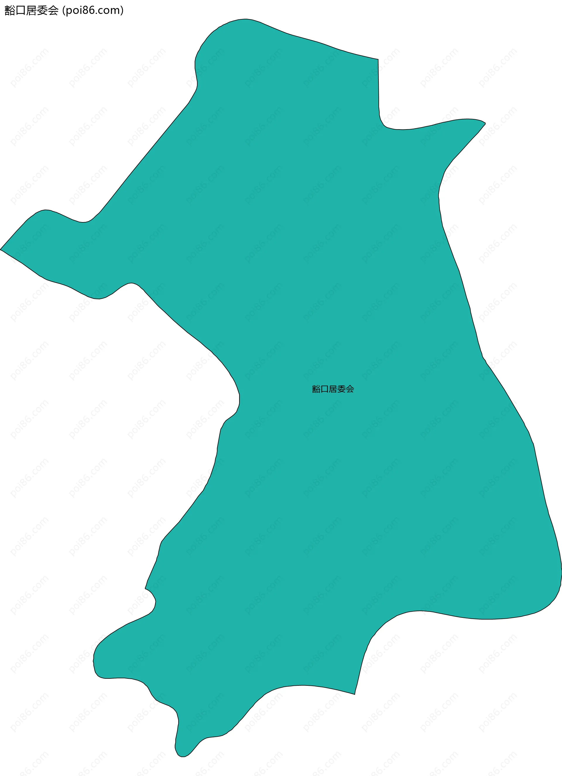 豁口居委会边界地图