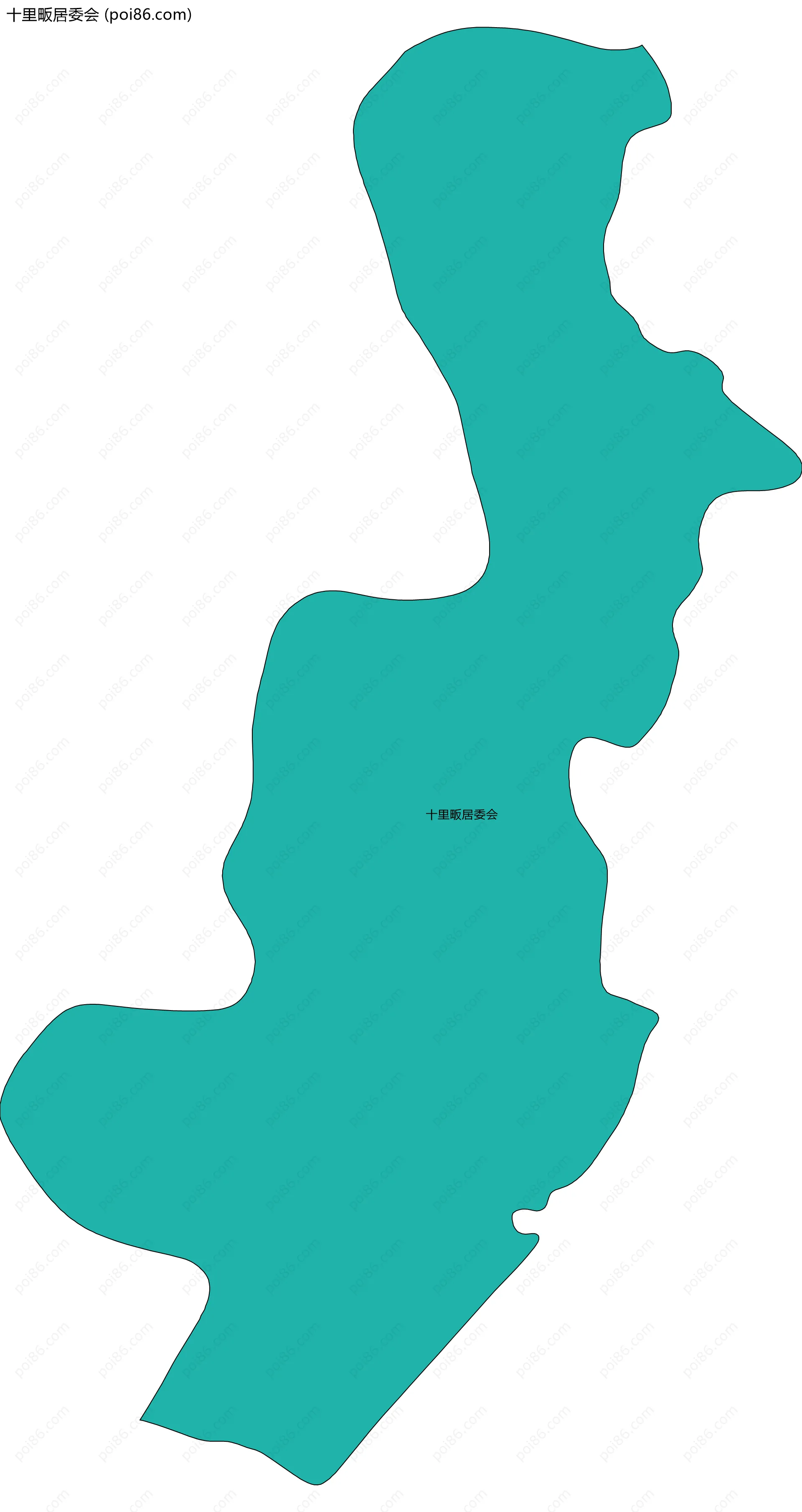 十里畈居委会边界地图