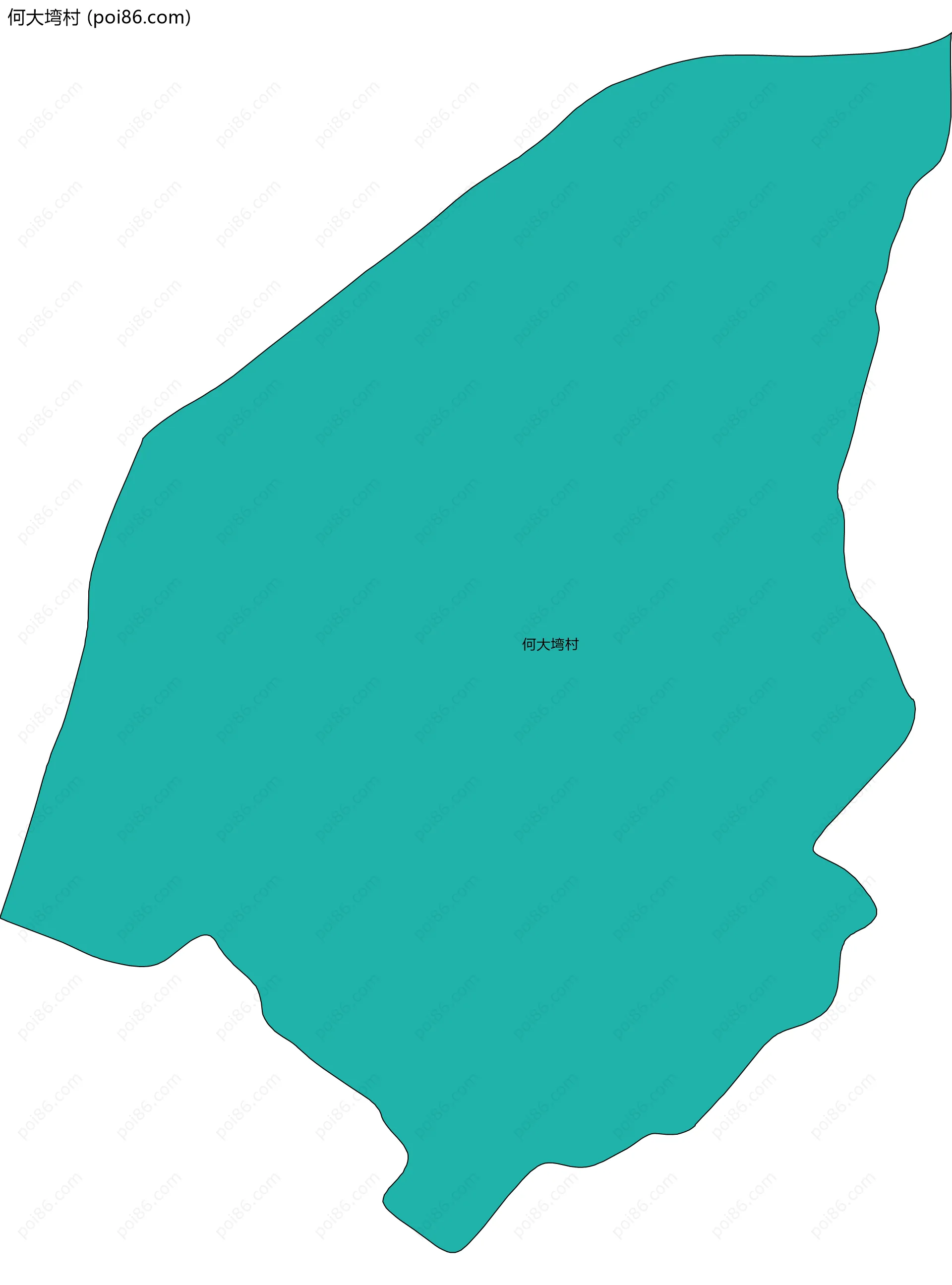 何大塆村边界地图