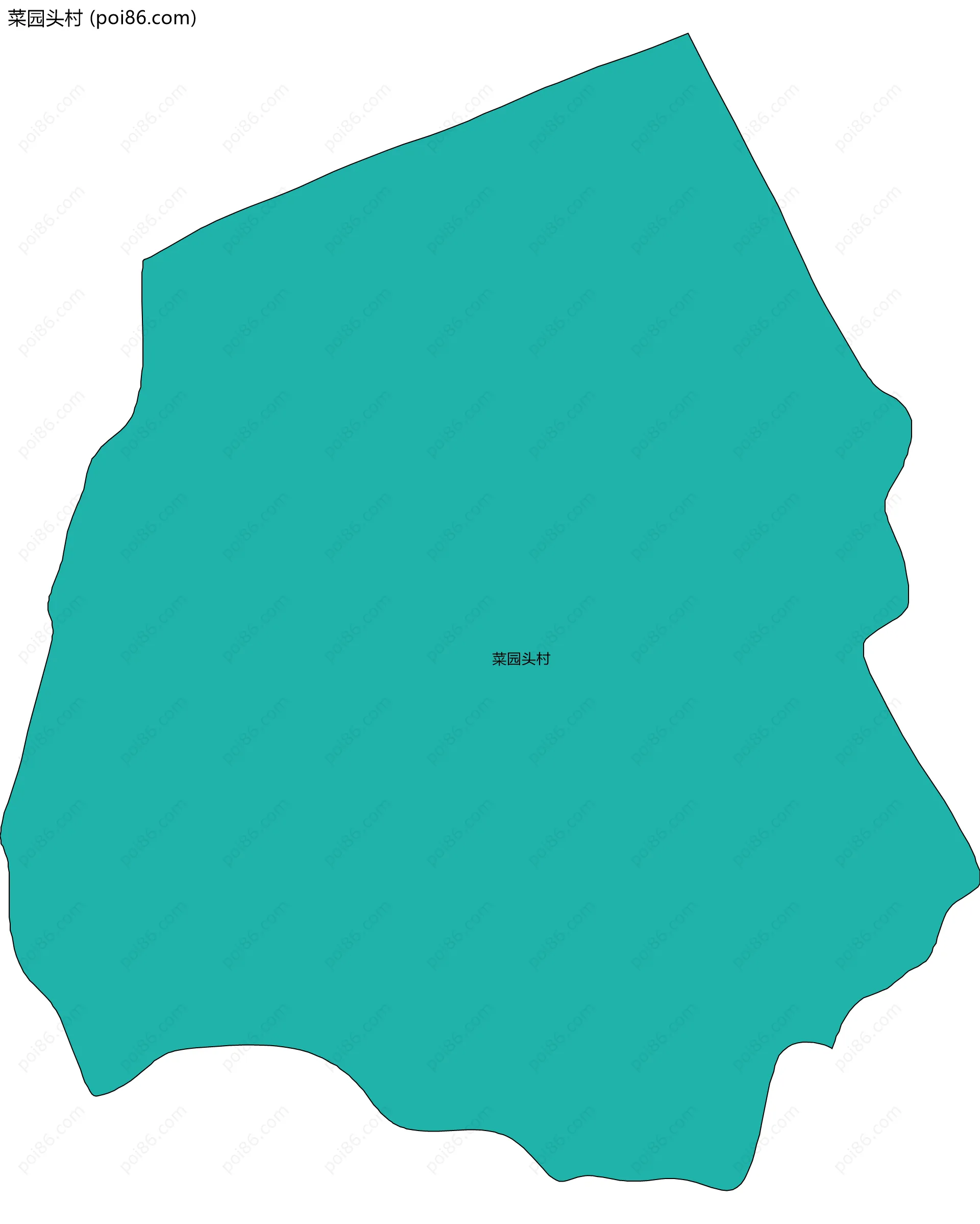 菜园头村边界地图