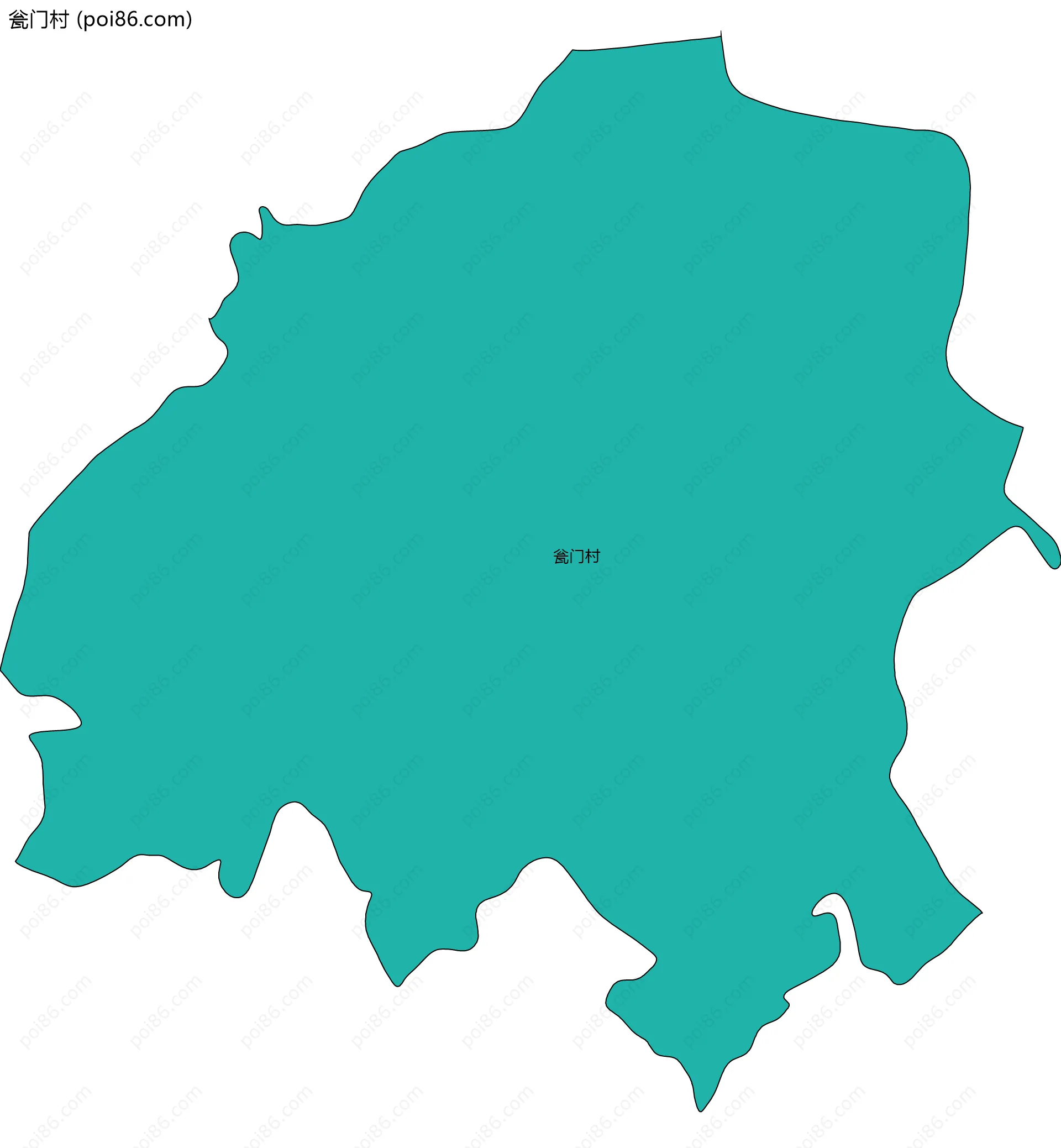 瓮门村边界地图