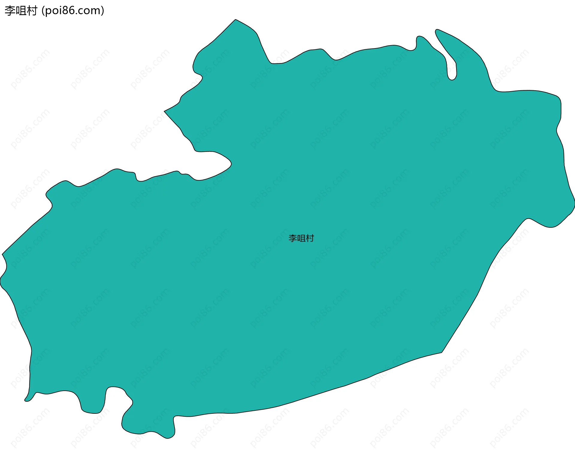 李咀村边界地图