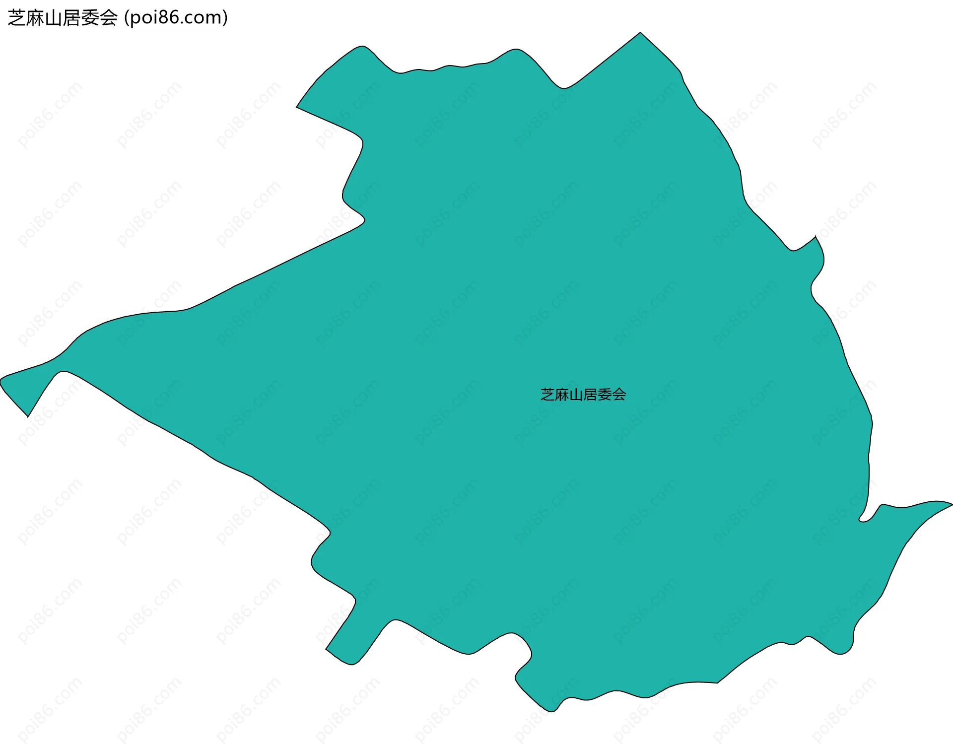 芝麻山居委会边界地图