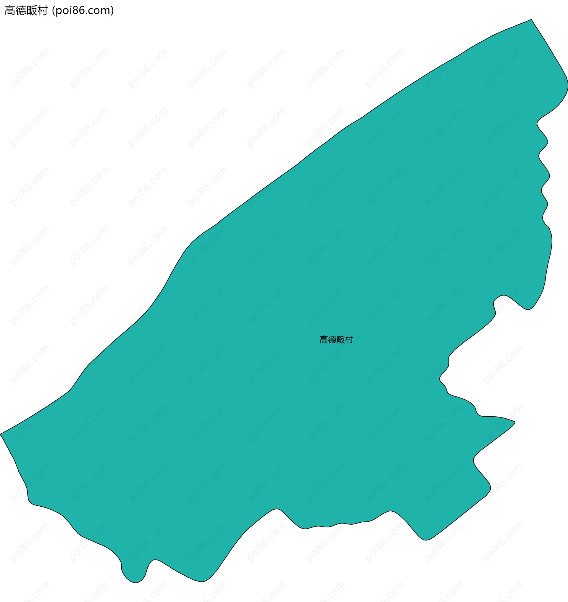 高德畈村边界地图