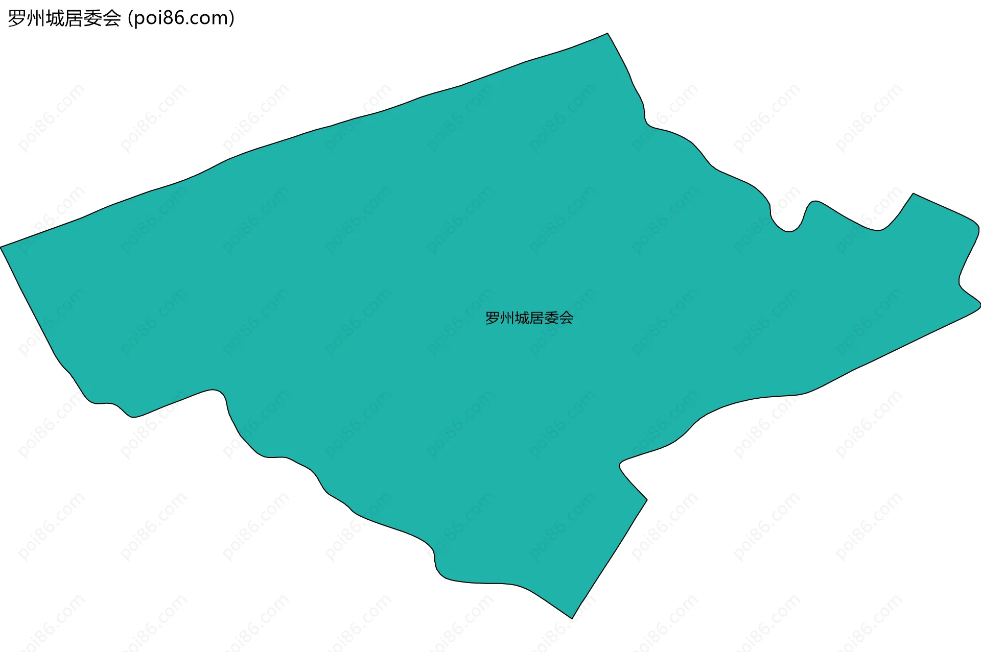 罗州城居委会边界地图