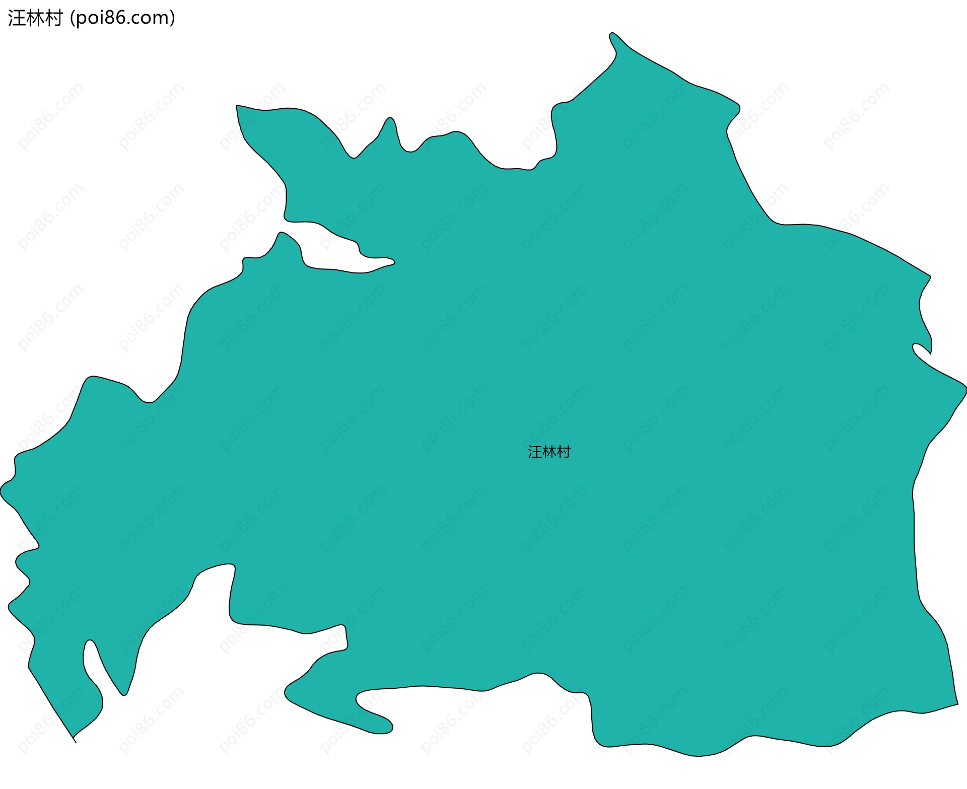 汪林村边界地图