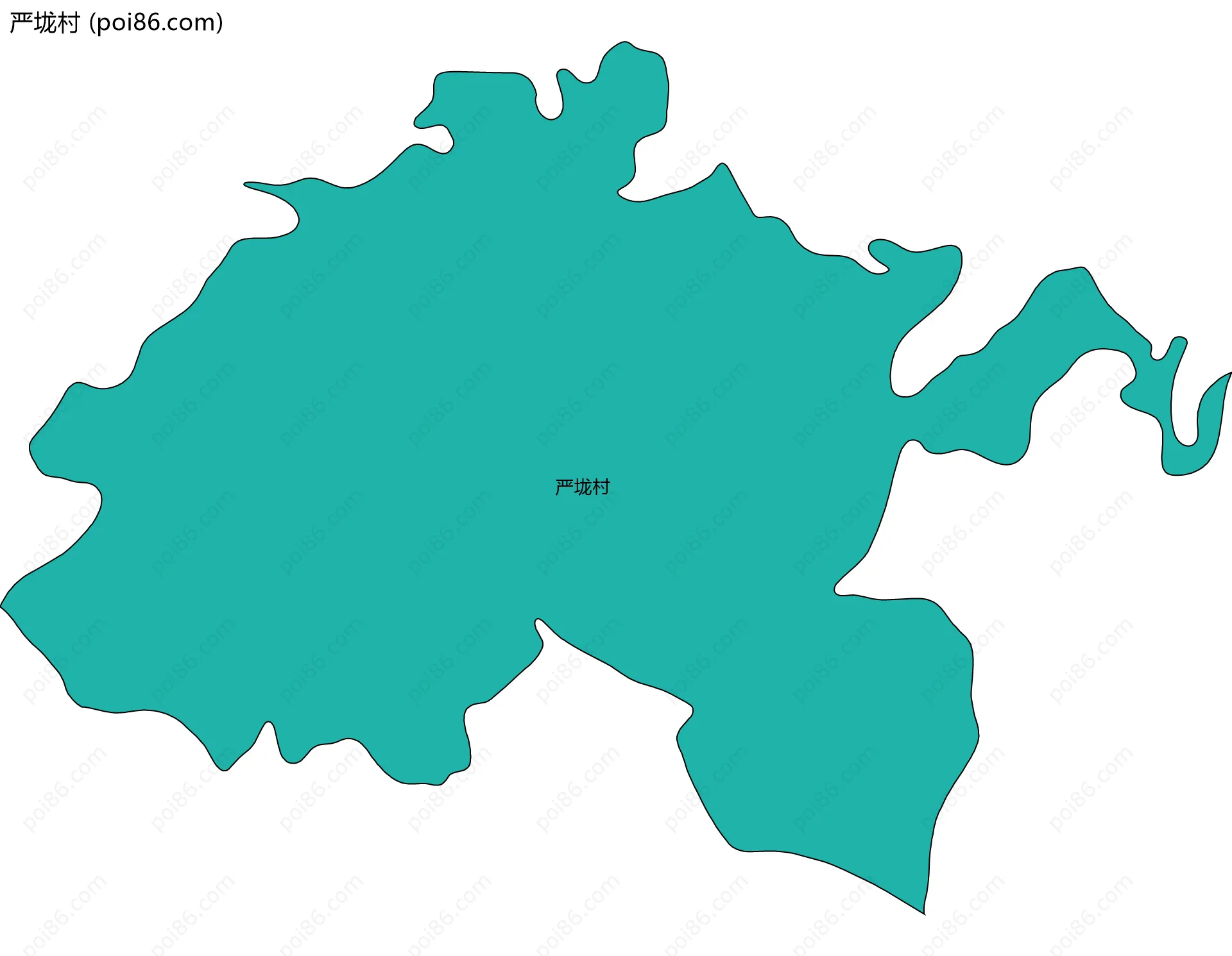 严垅村边界地图