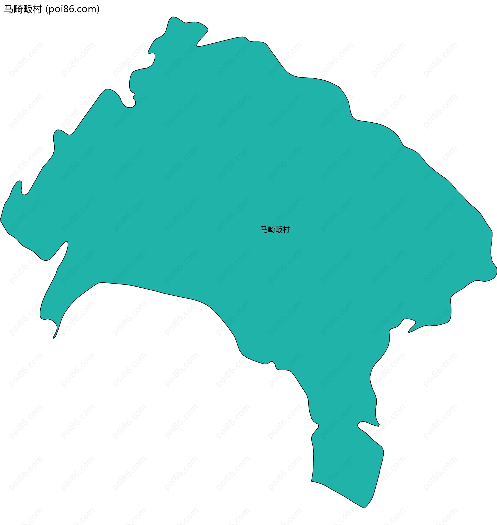 马畸畈村边界地图