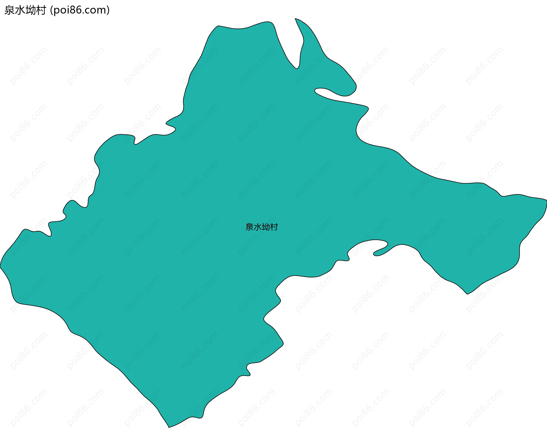 泉水坳村边界地图
