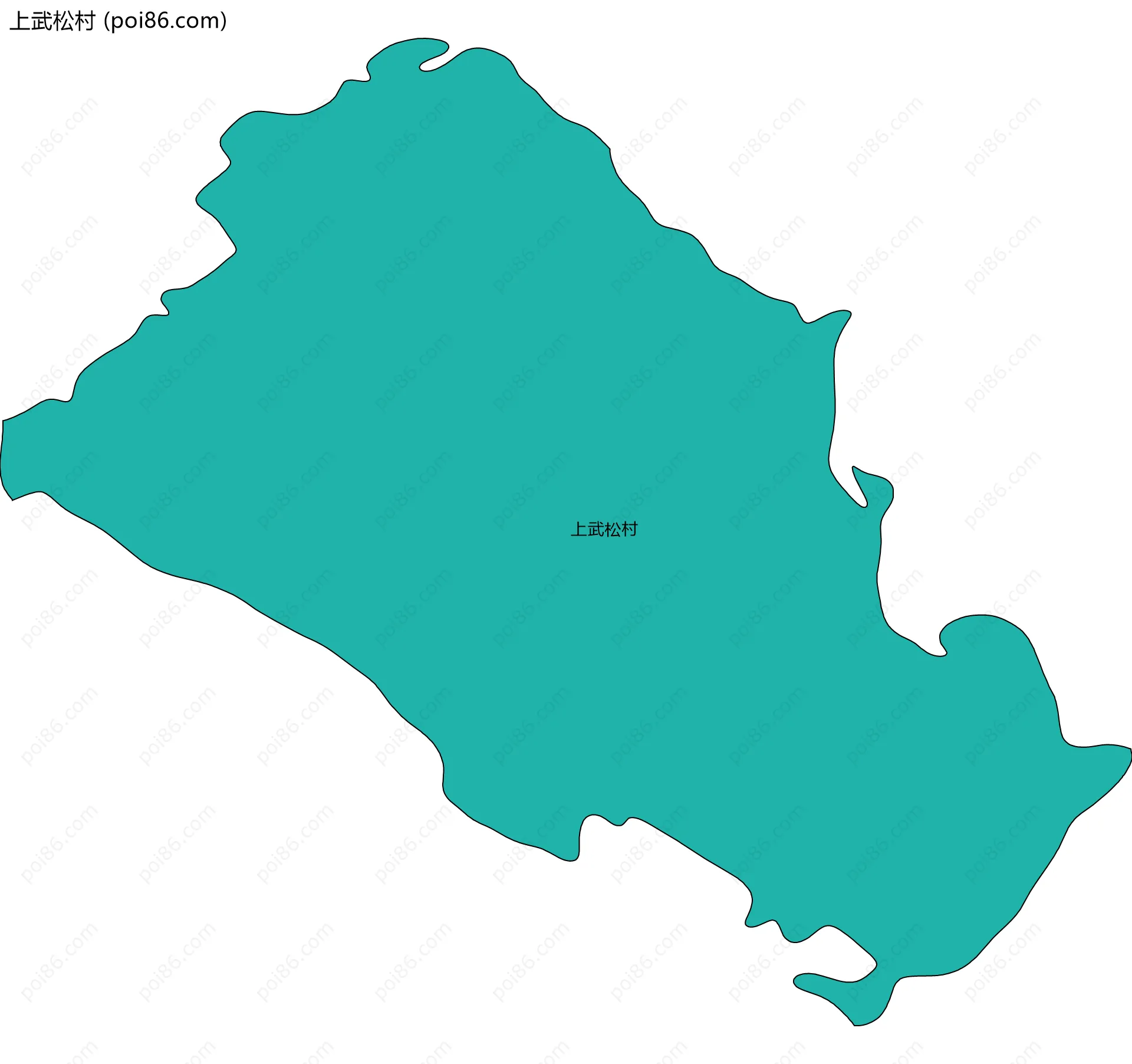 上武松村边界地图