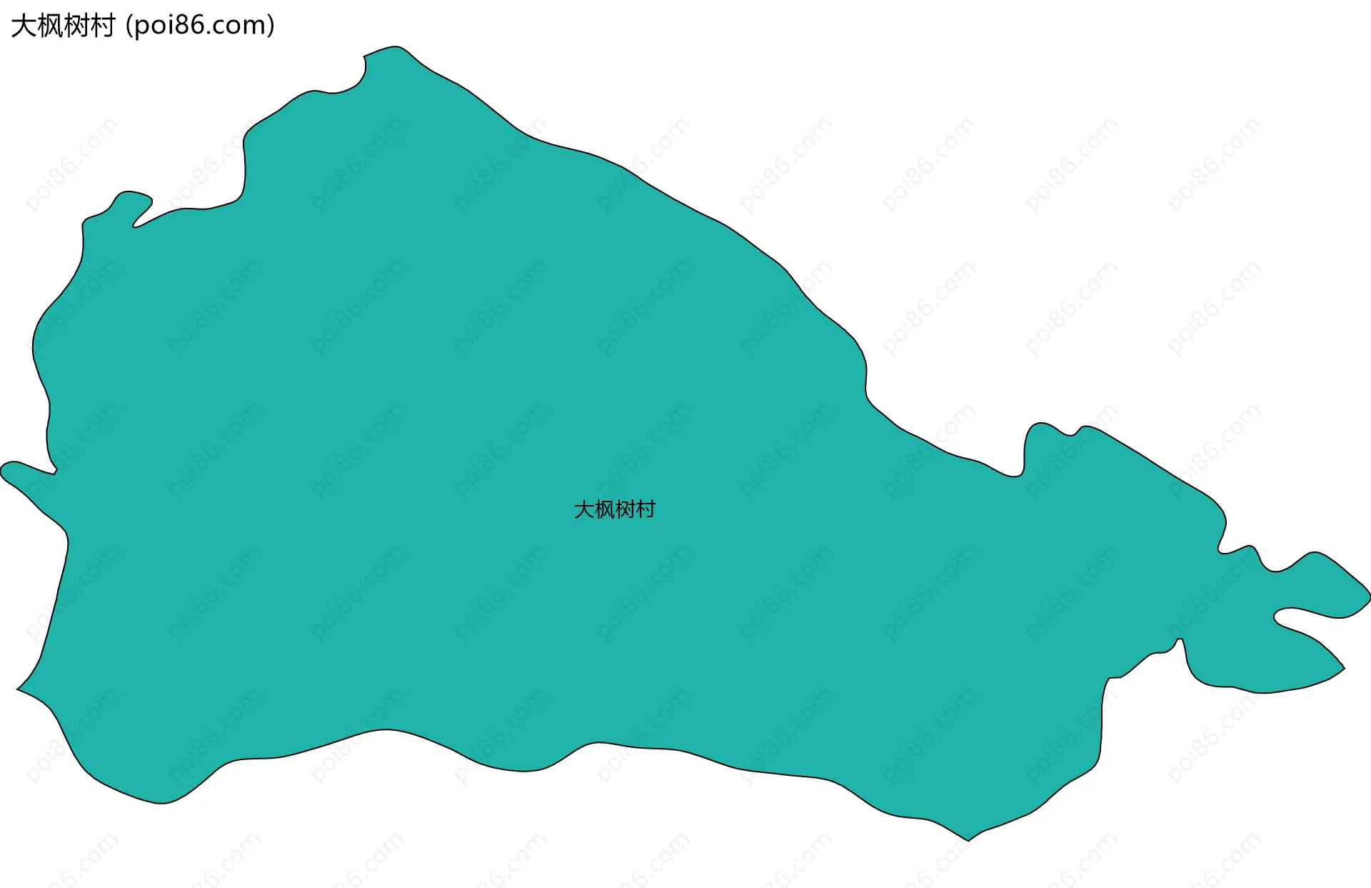 大枫树村边界地图