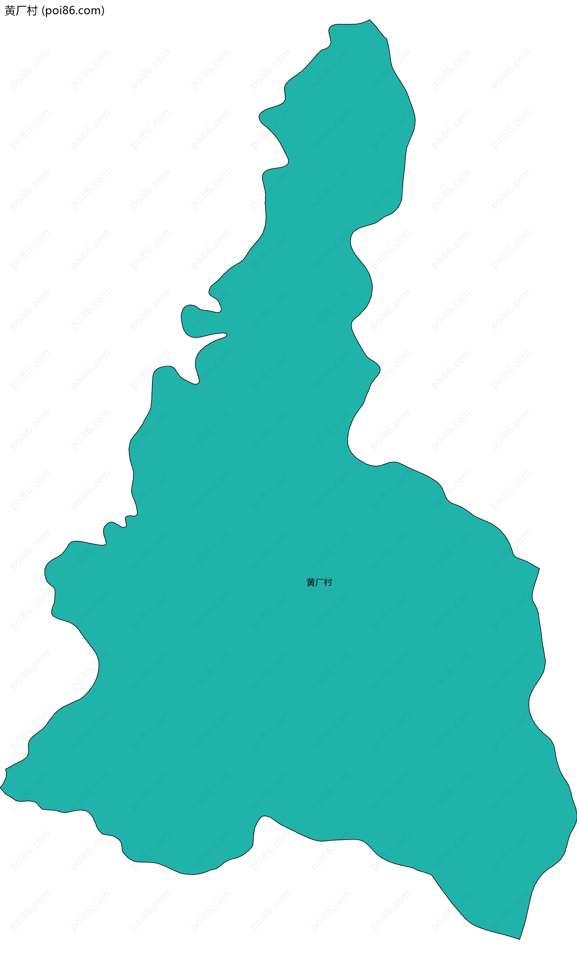 黄厂村边界地图