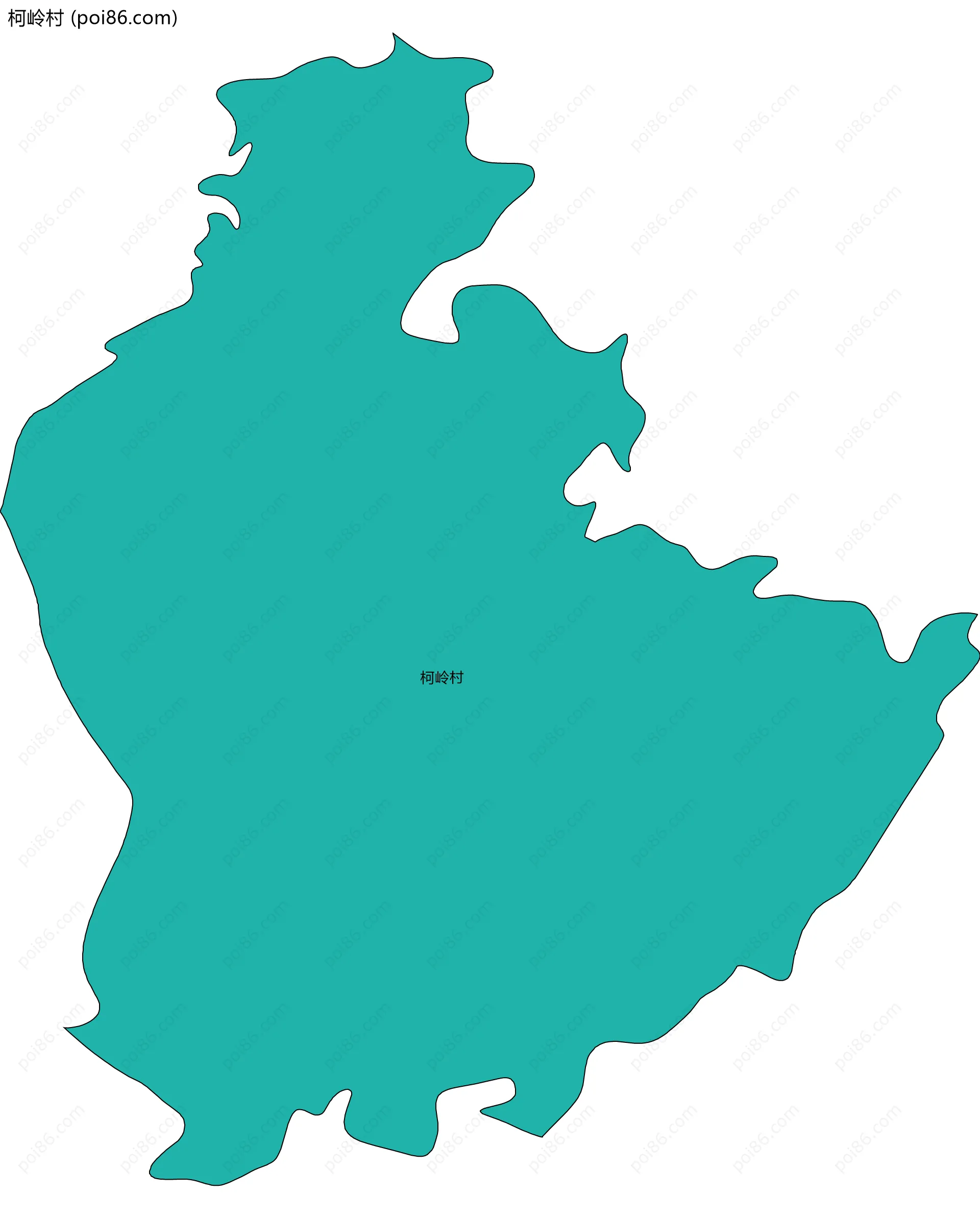 柯岭村边界地图
