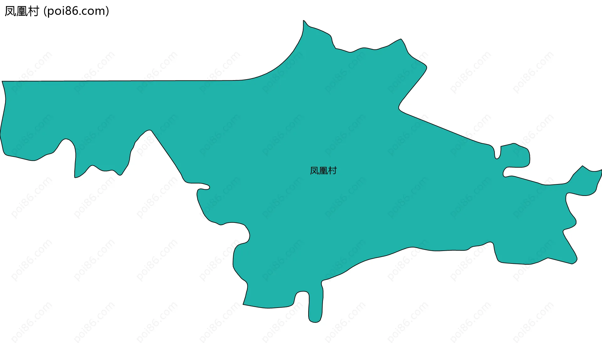 凤凰村边界地图