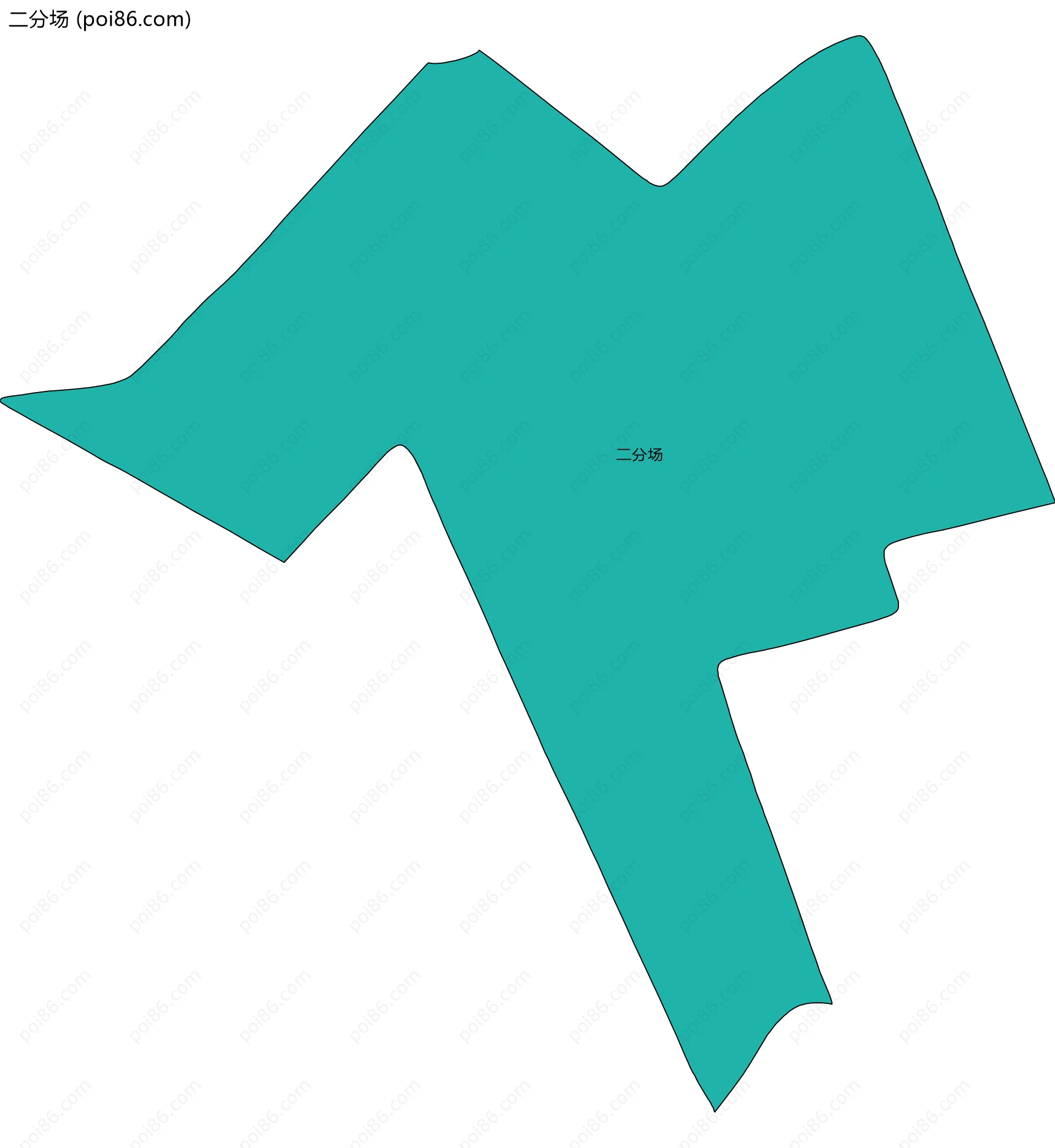 二分场边界地图