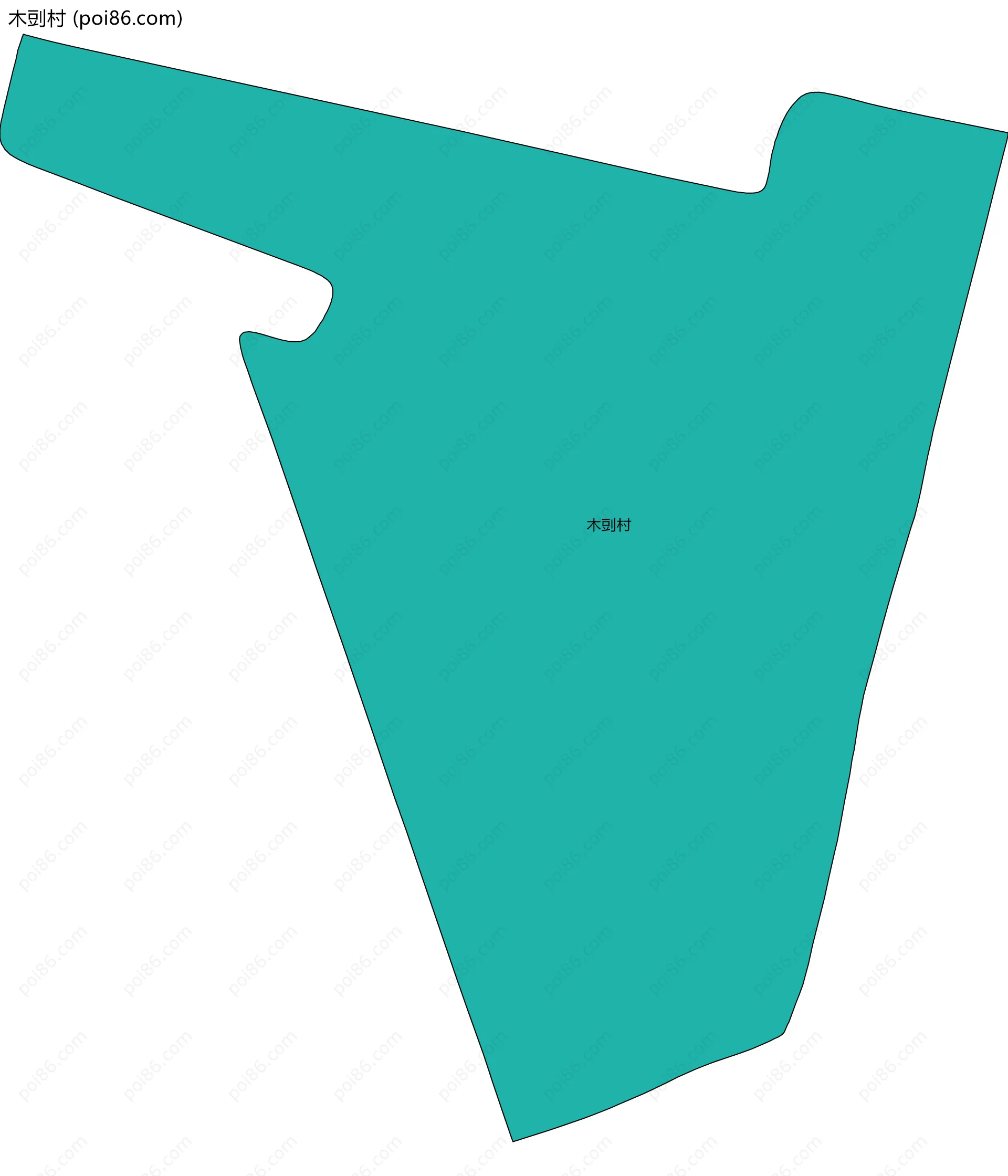 木剅村边界地图