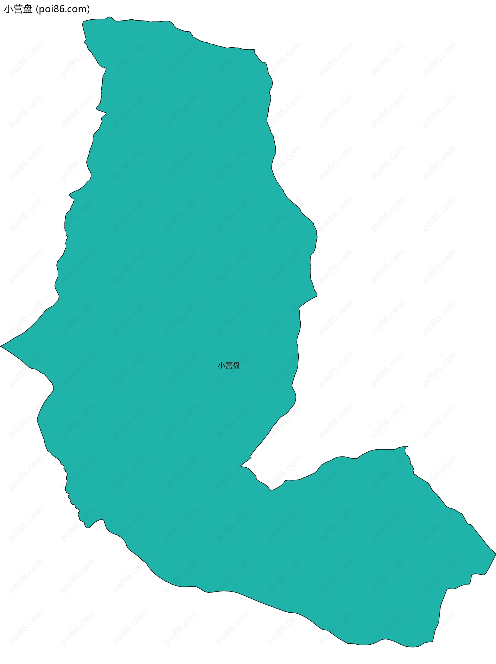 小营盘边界地图