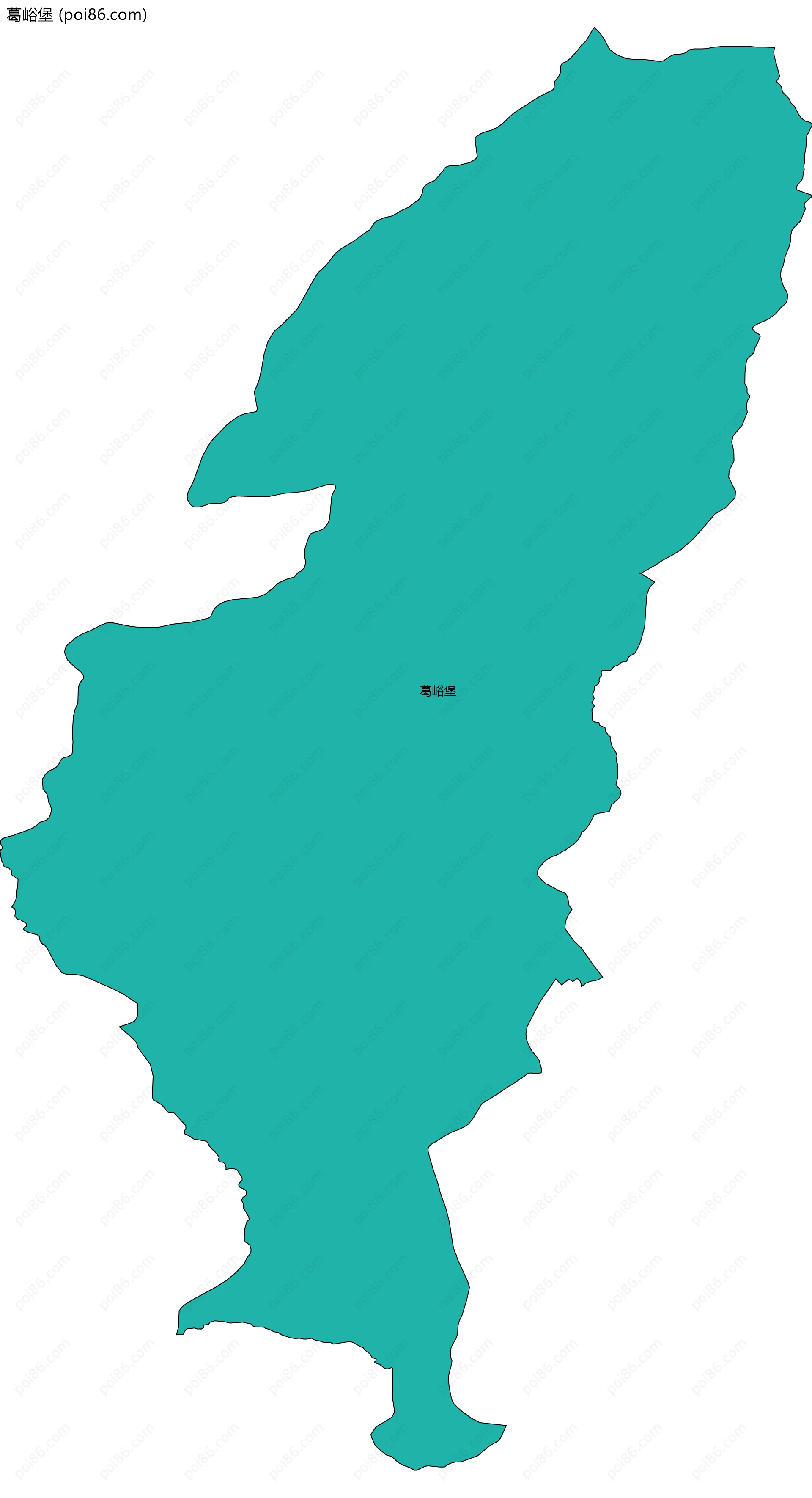 葛峪堡边界地图