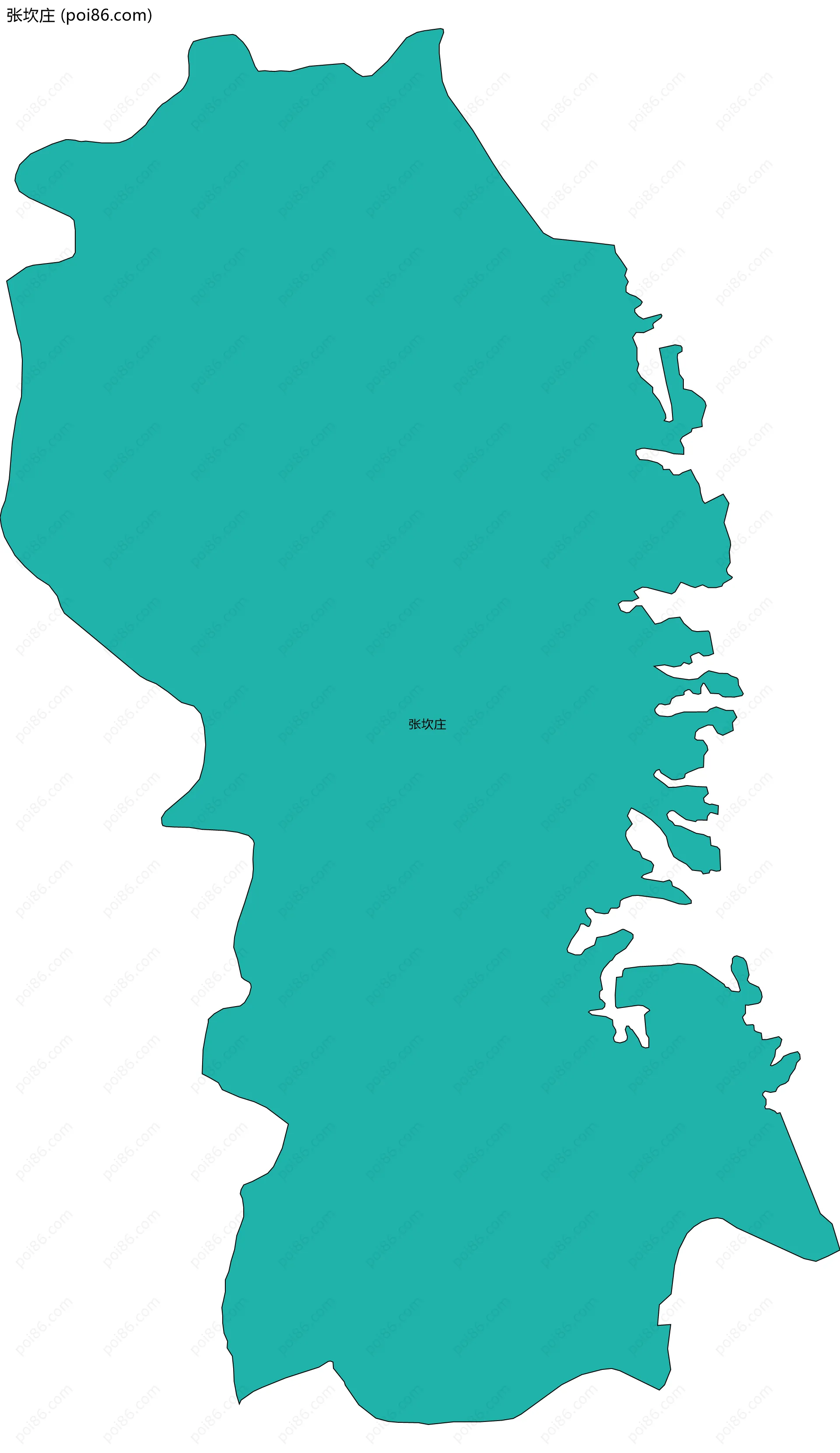 张坎庄边界地图