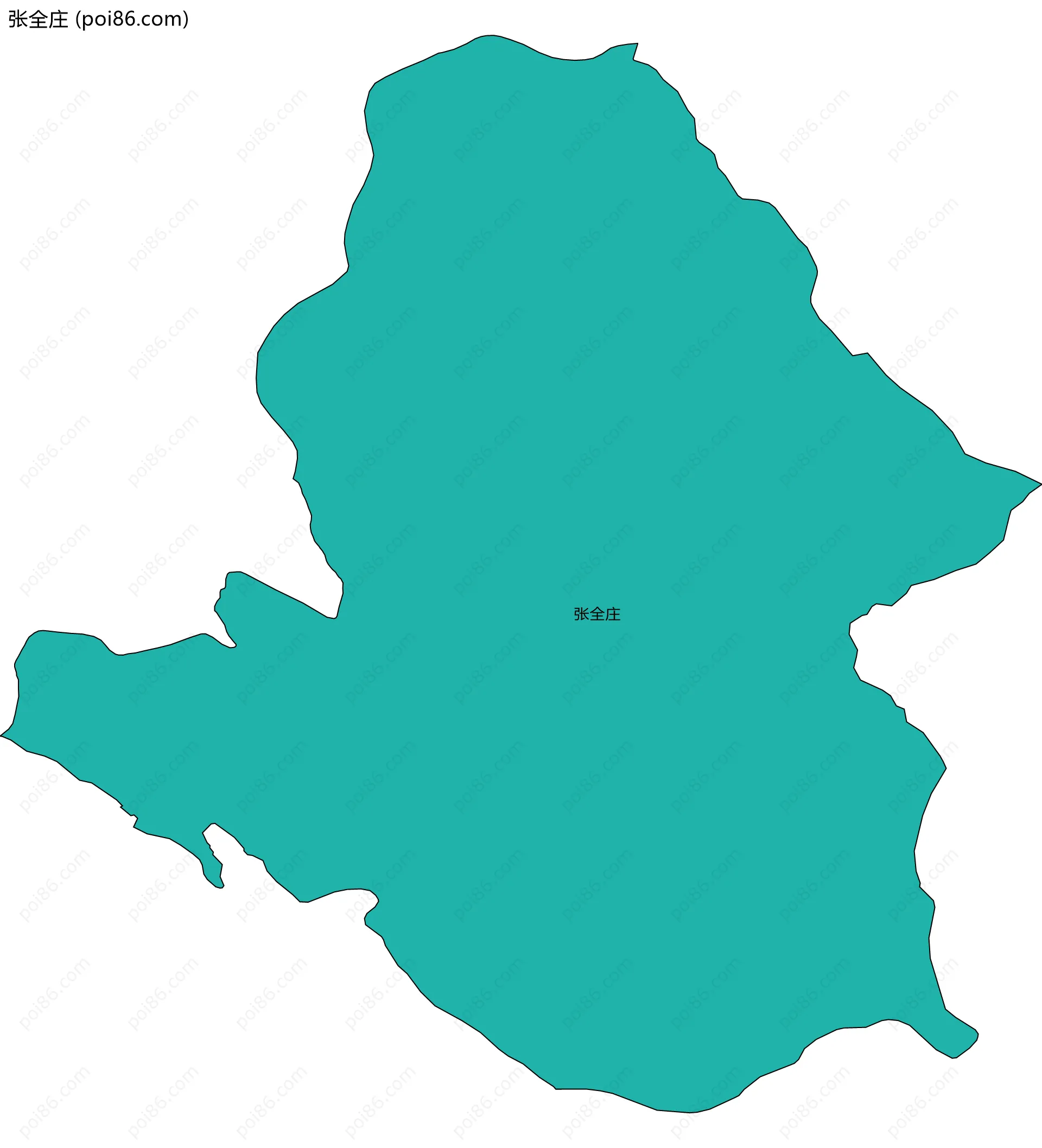 张全庄边界地图