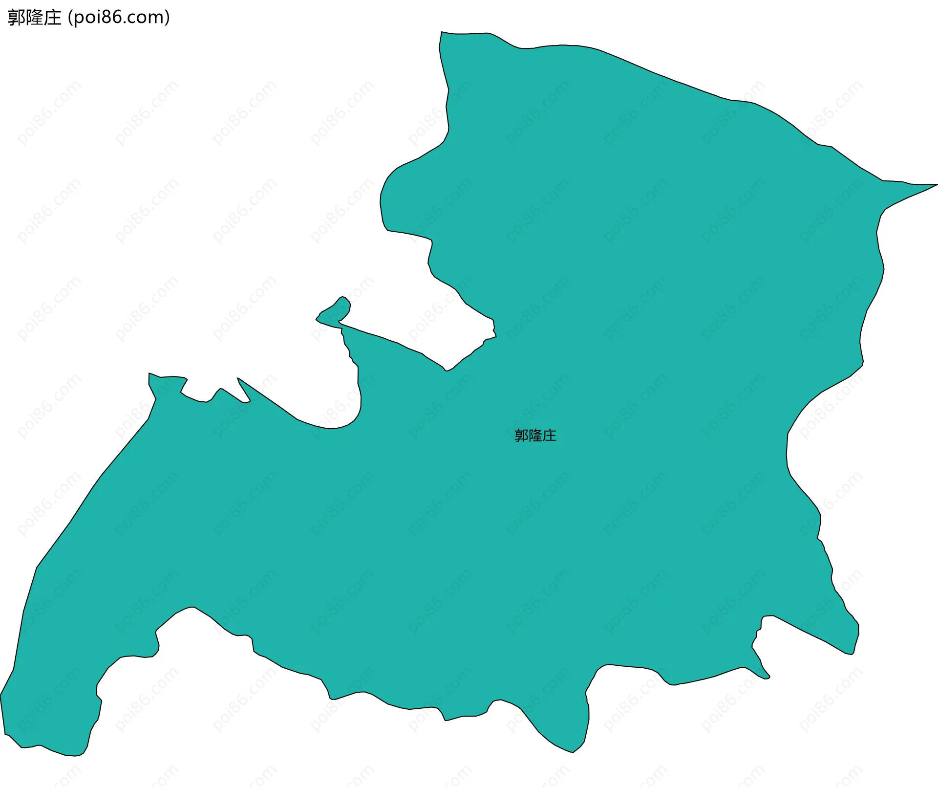 郭隆庄边界地图