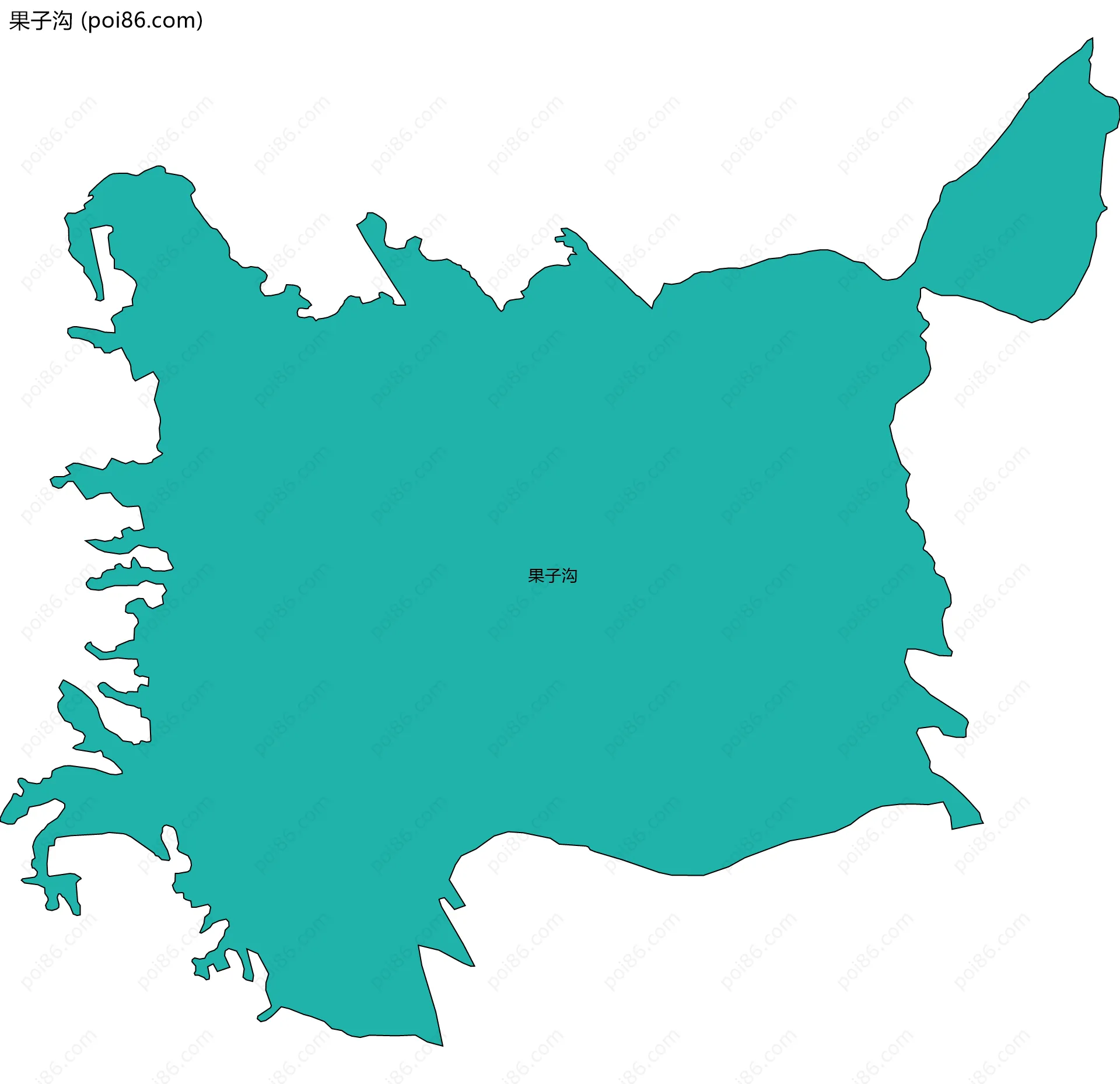 果子沟边界地图