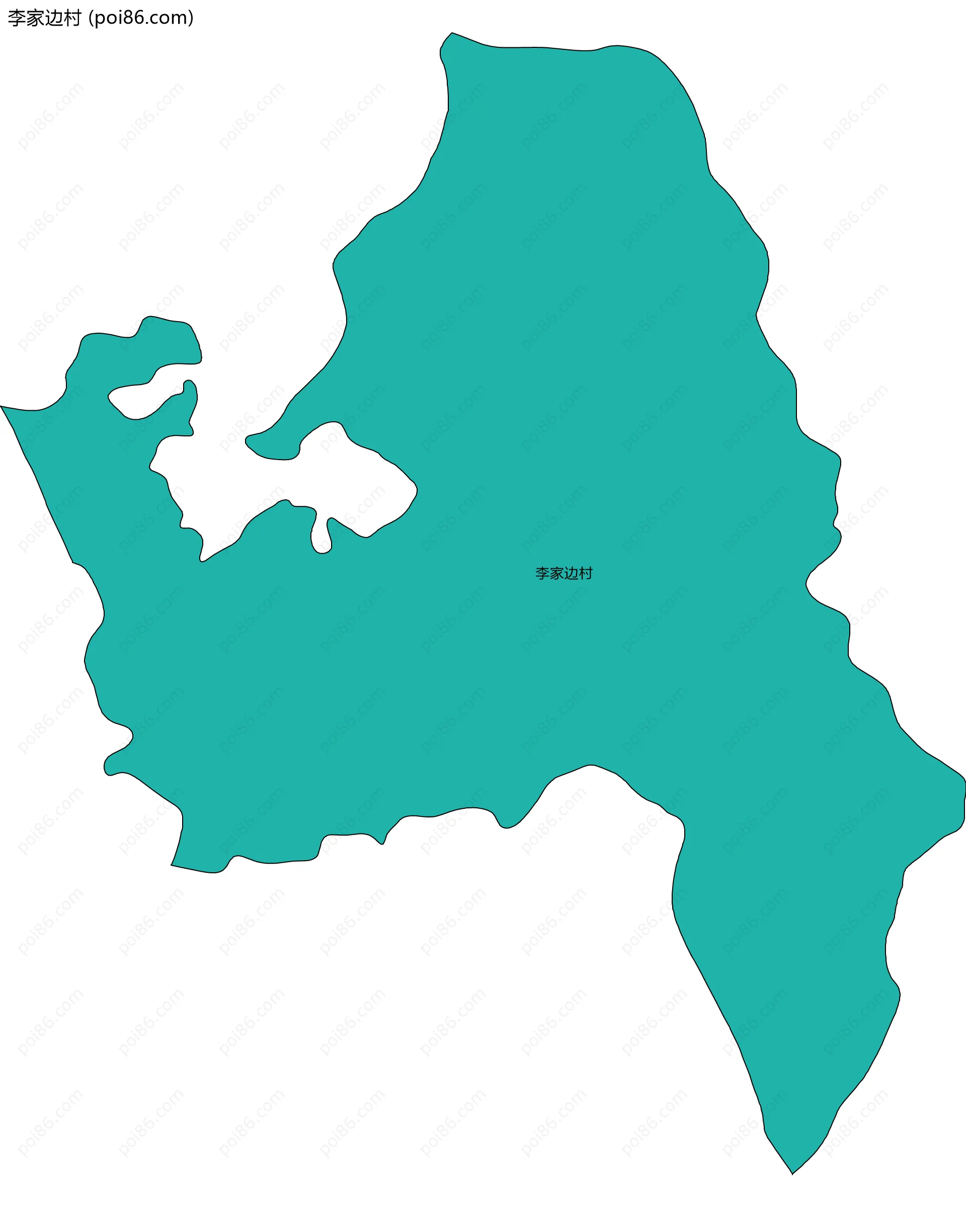 李家边村边界地图