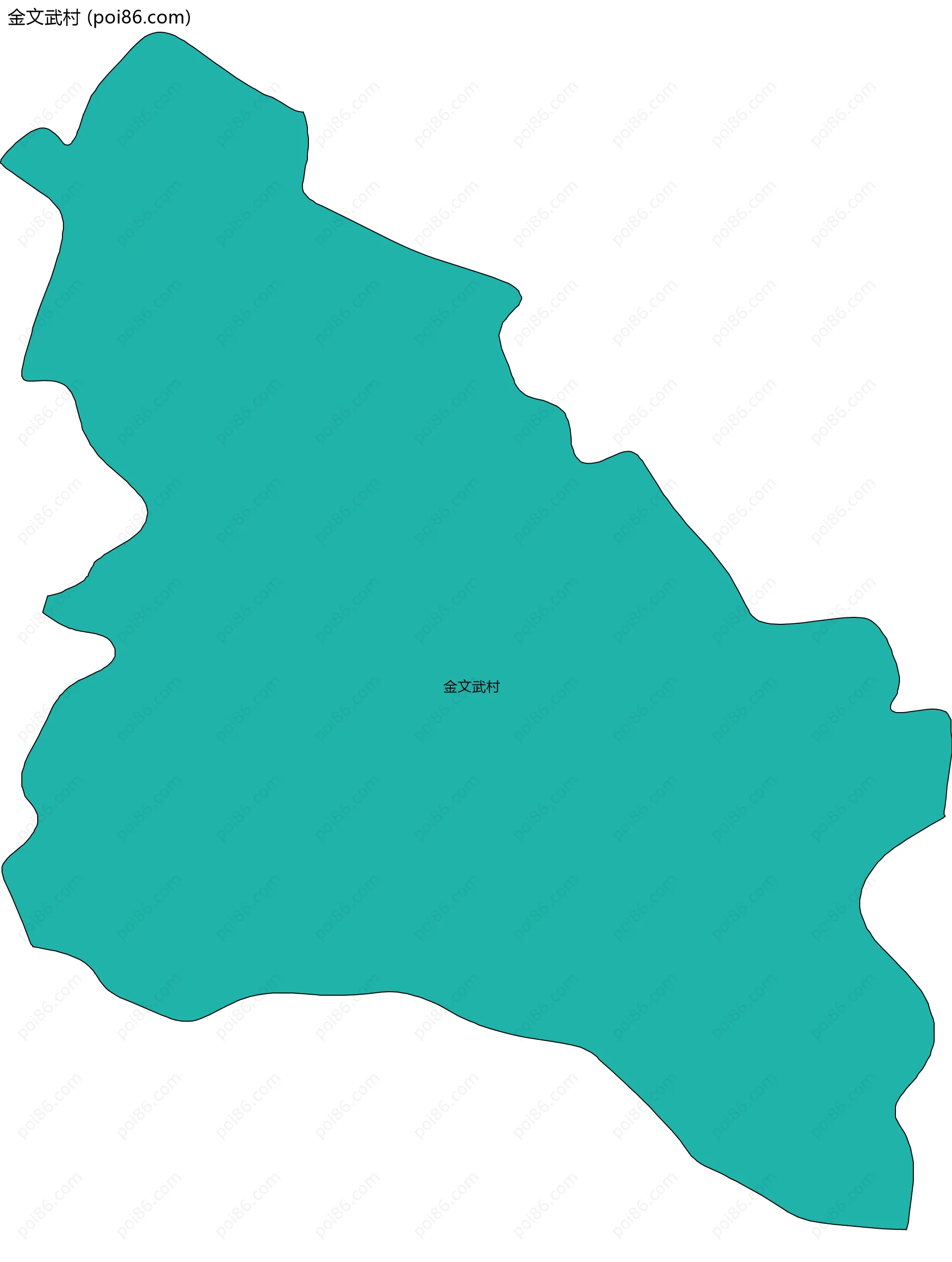 金文武村边界地图