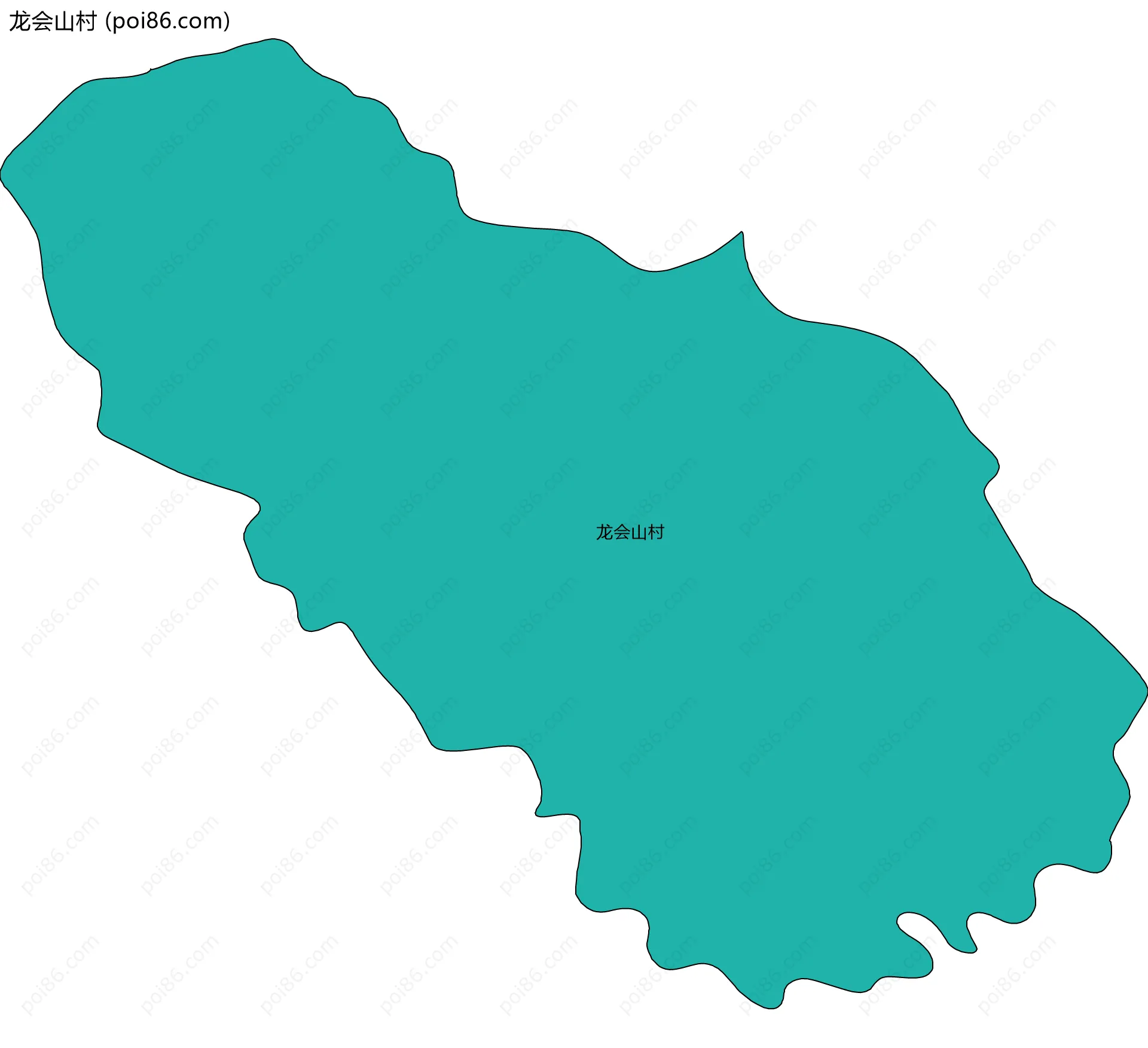 龙会山村边界地图