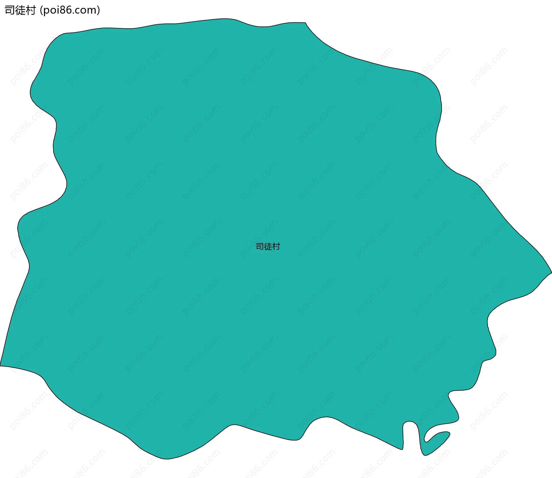 司徒村边界地图