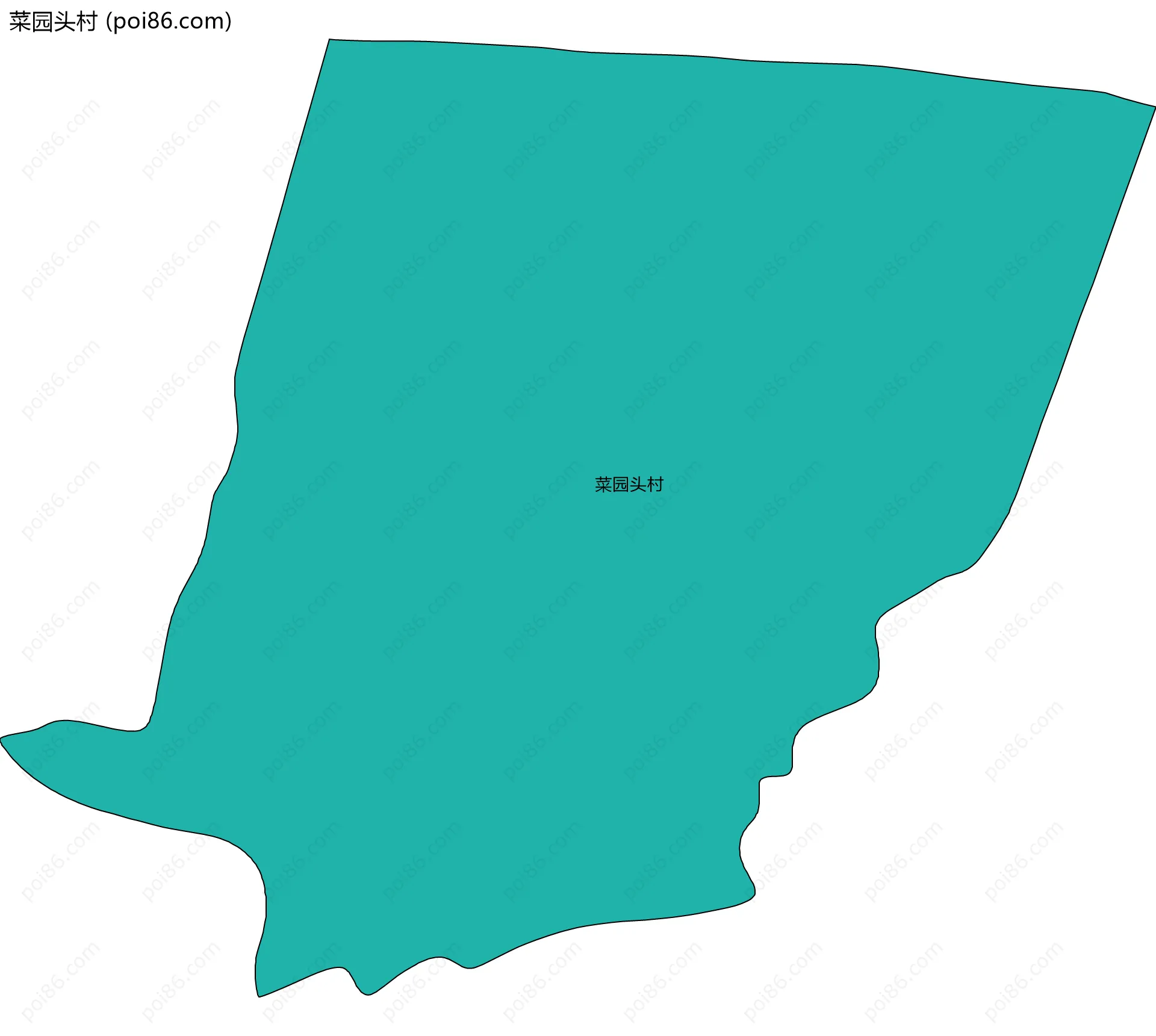菜园头村边界地图
