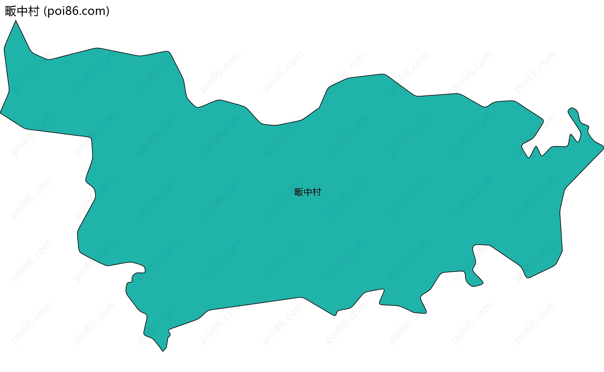 畈中村边界地图