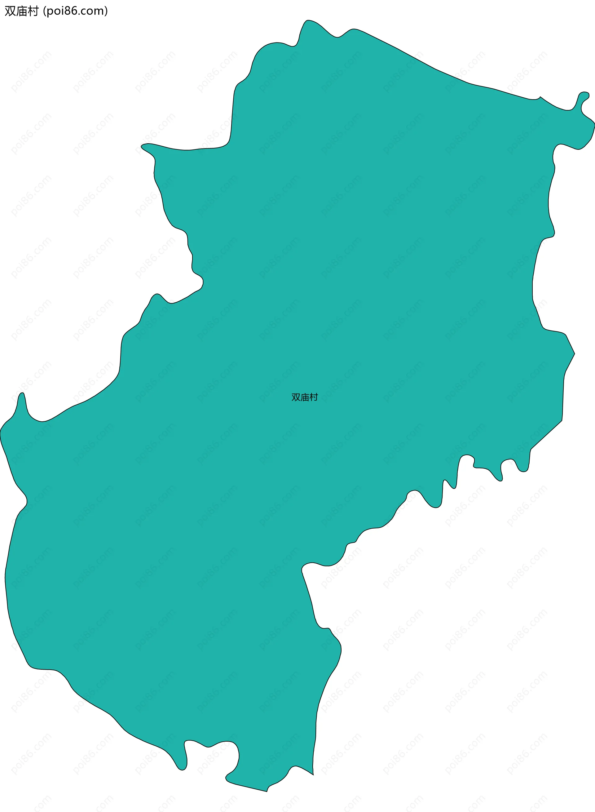 双庙村边界地图