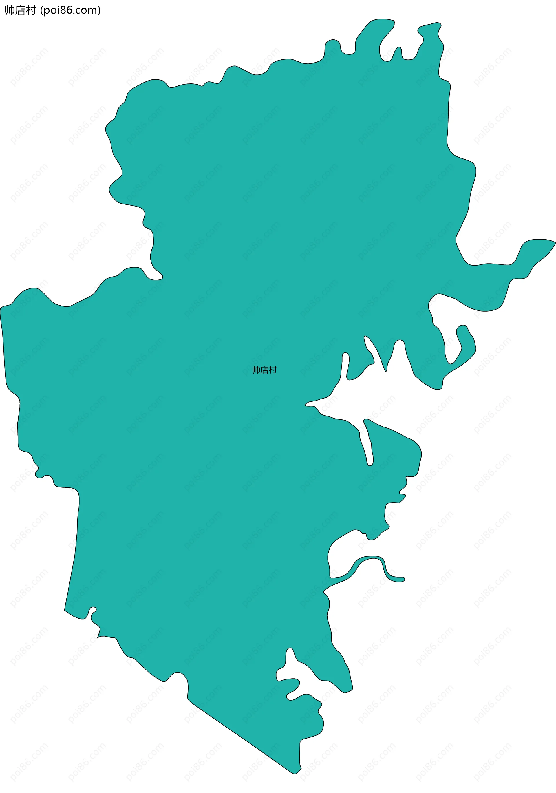 帅店村边界地图