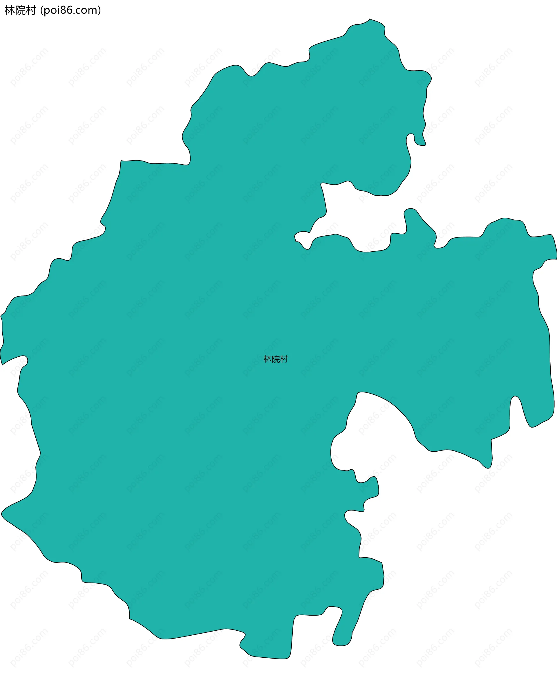 林院村边界地图