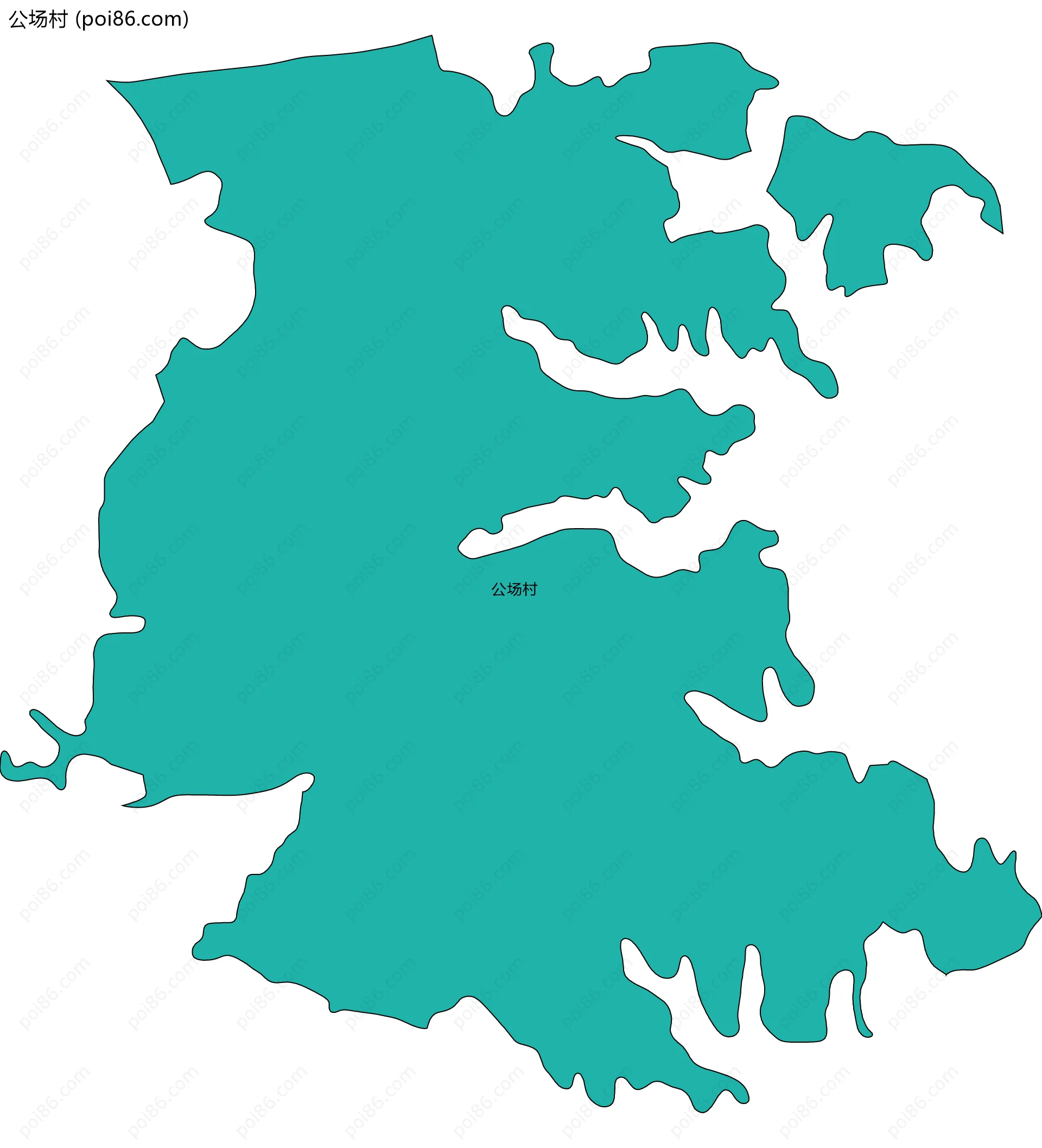 公场村边界地图