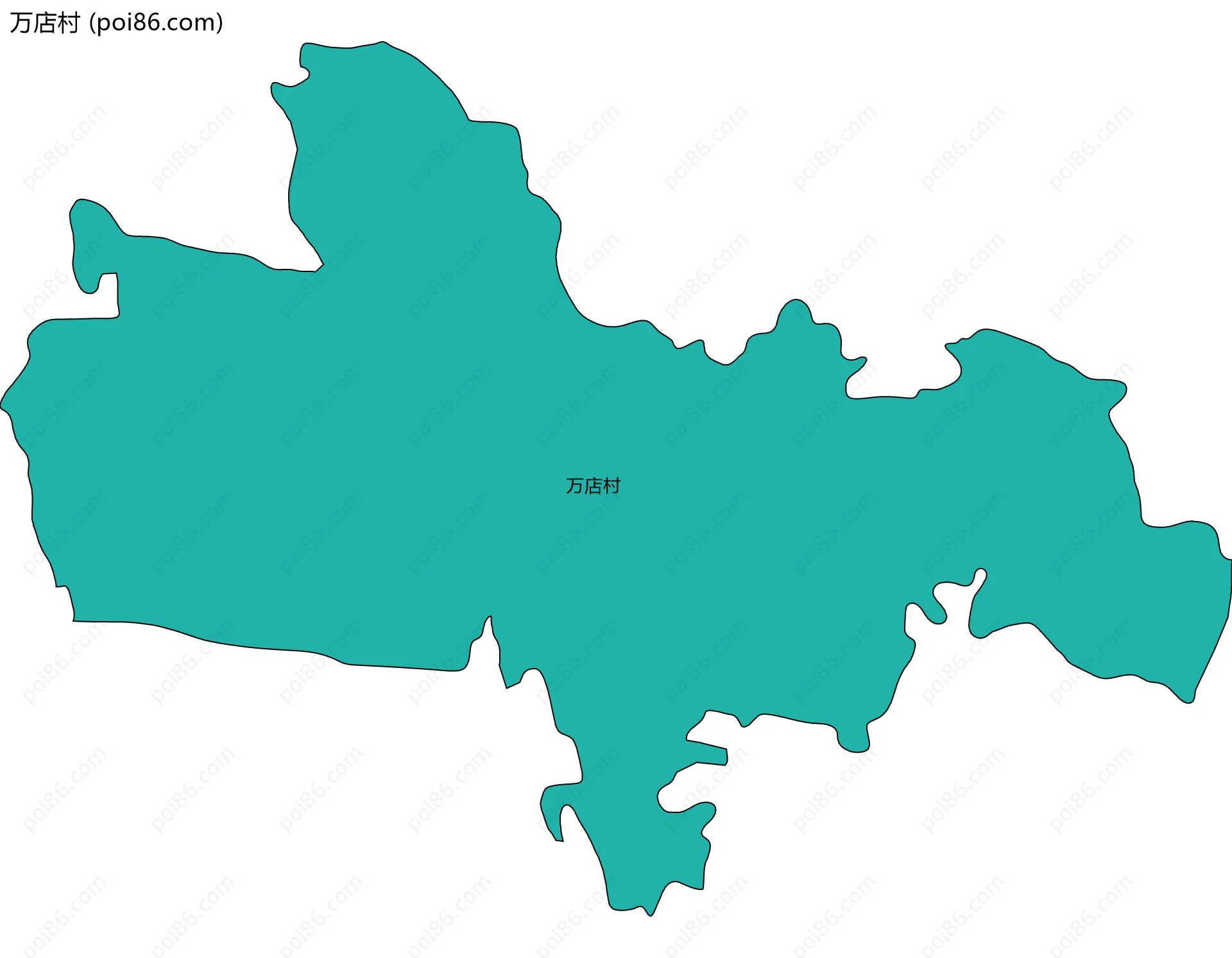 万店村边界地图