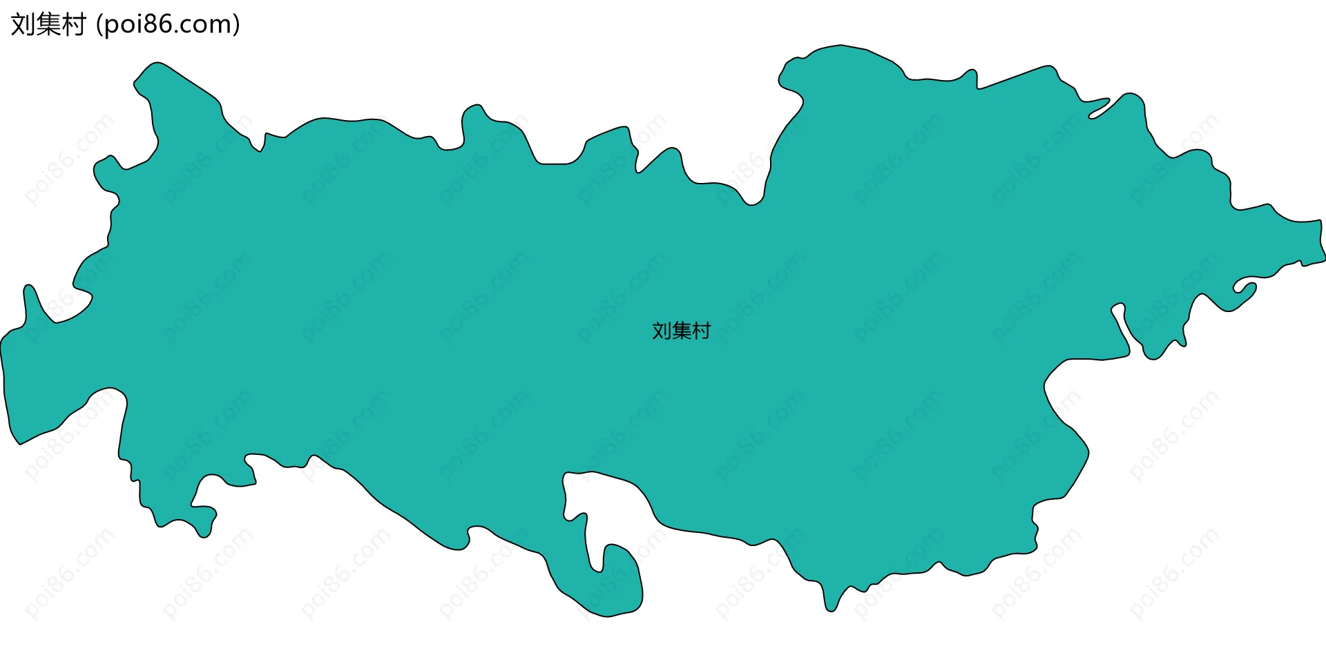 刘集村边界地图