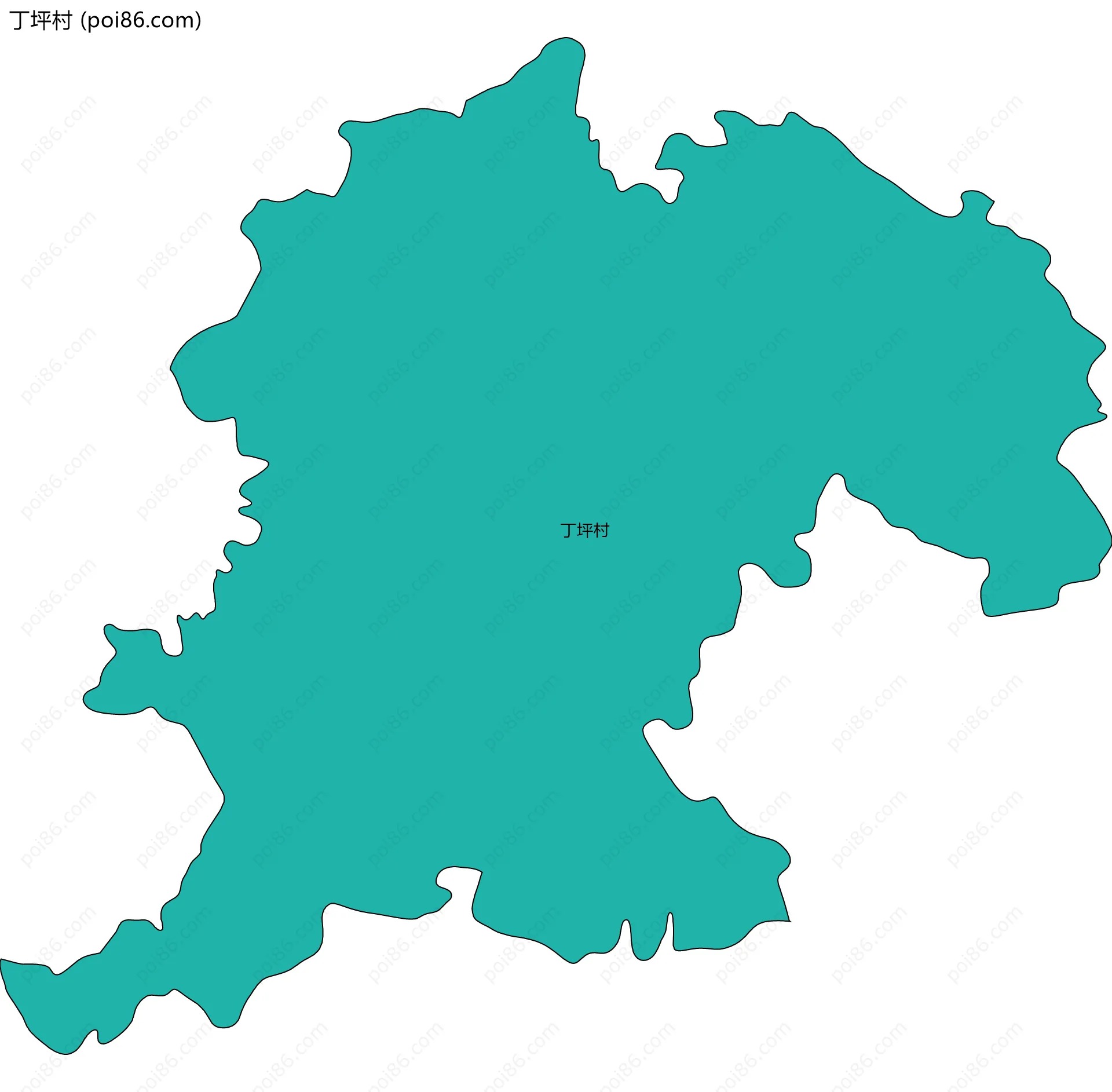 丁坪村边界地图