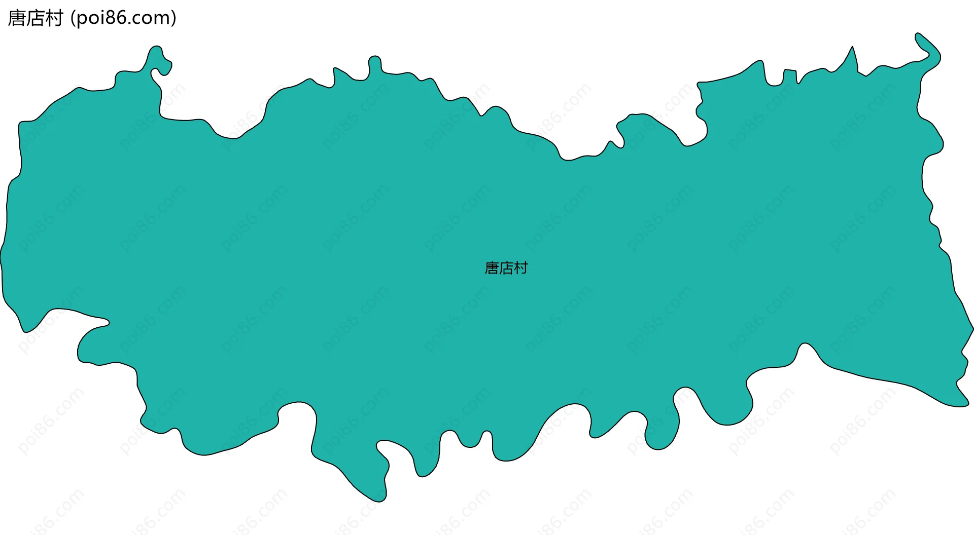 唐店村边界地图