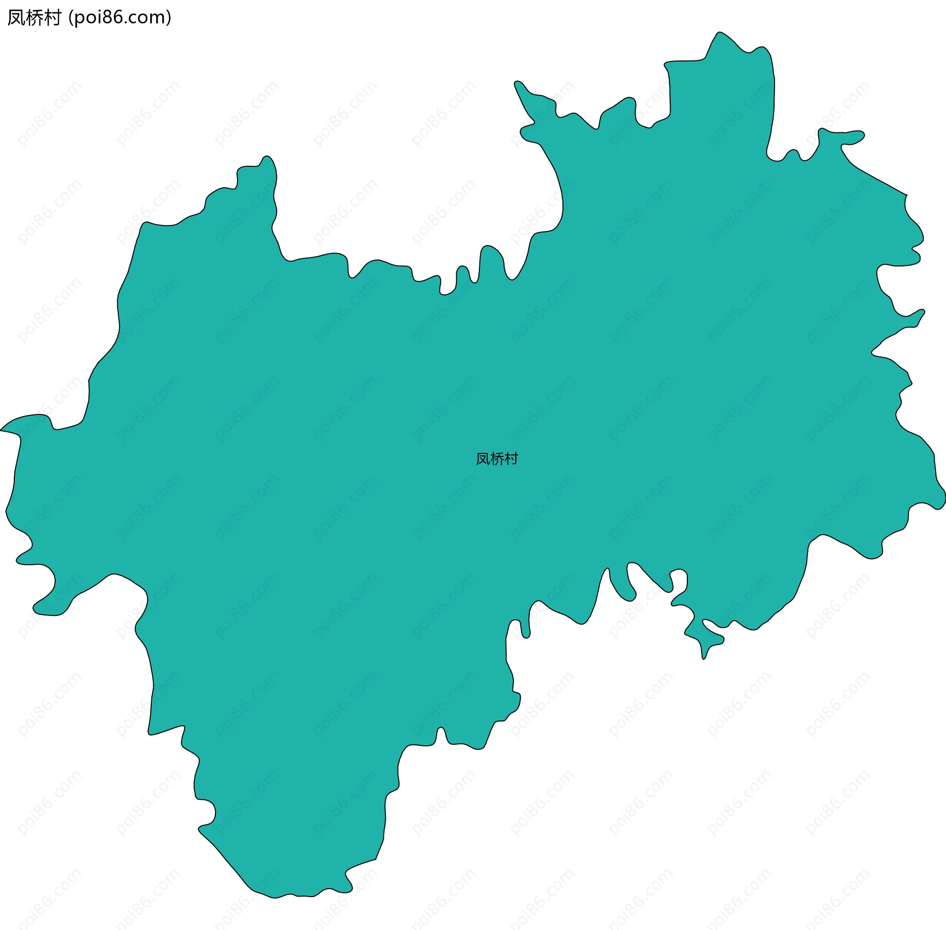 凤桥村边界地图