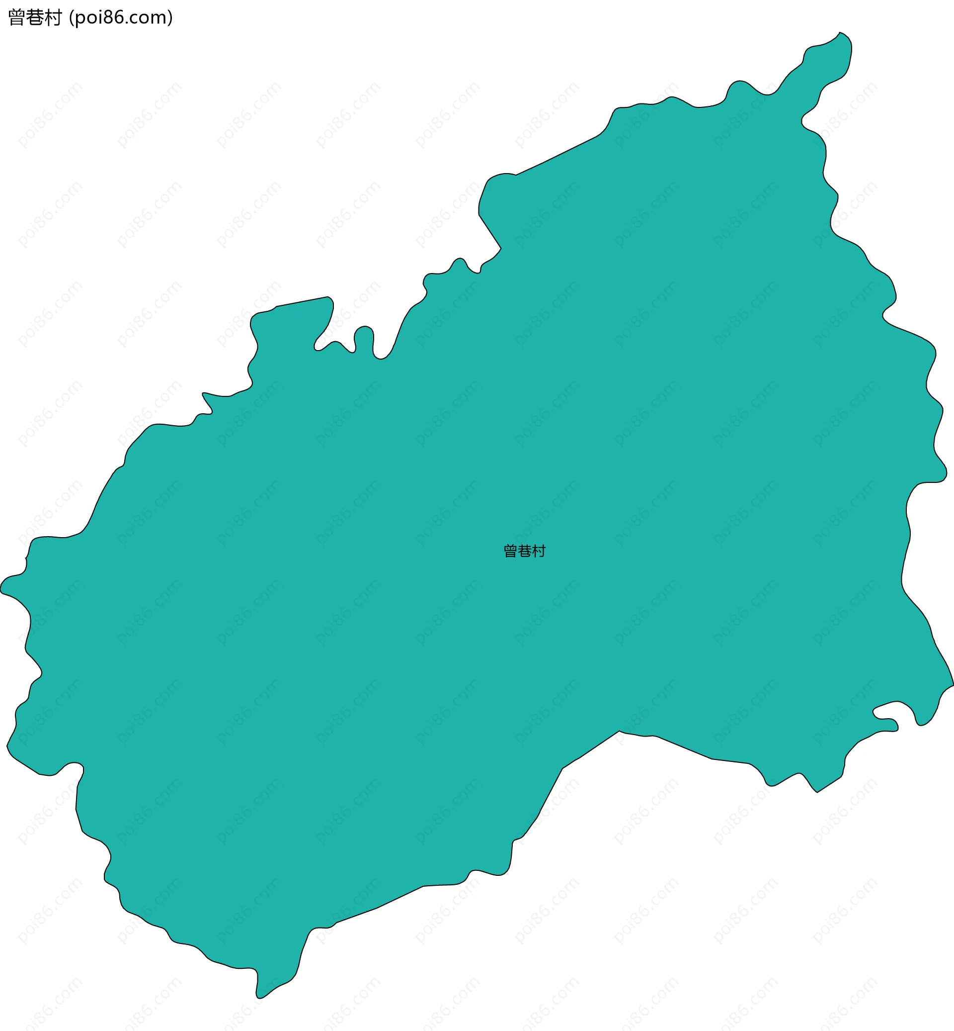 曾巷村边界地图